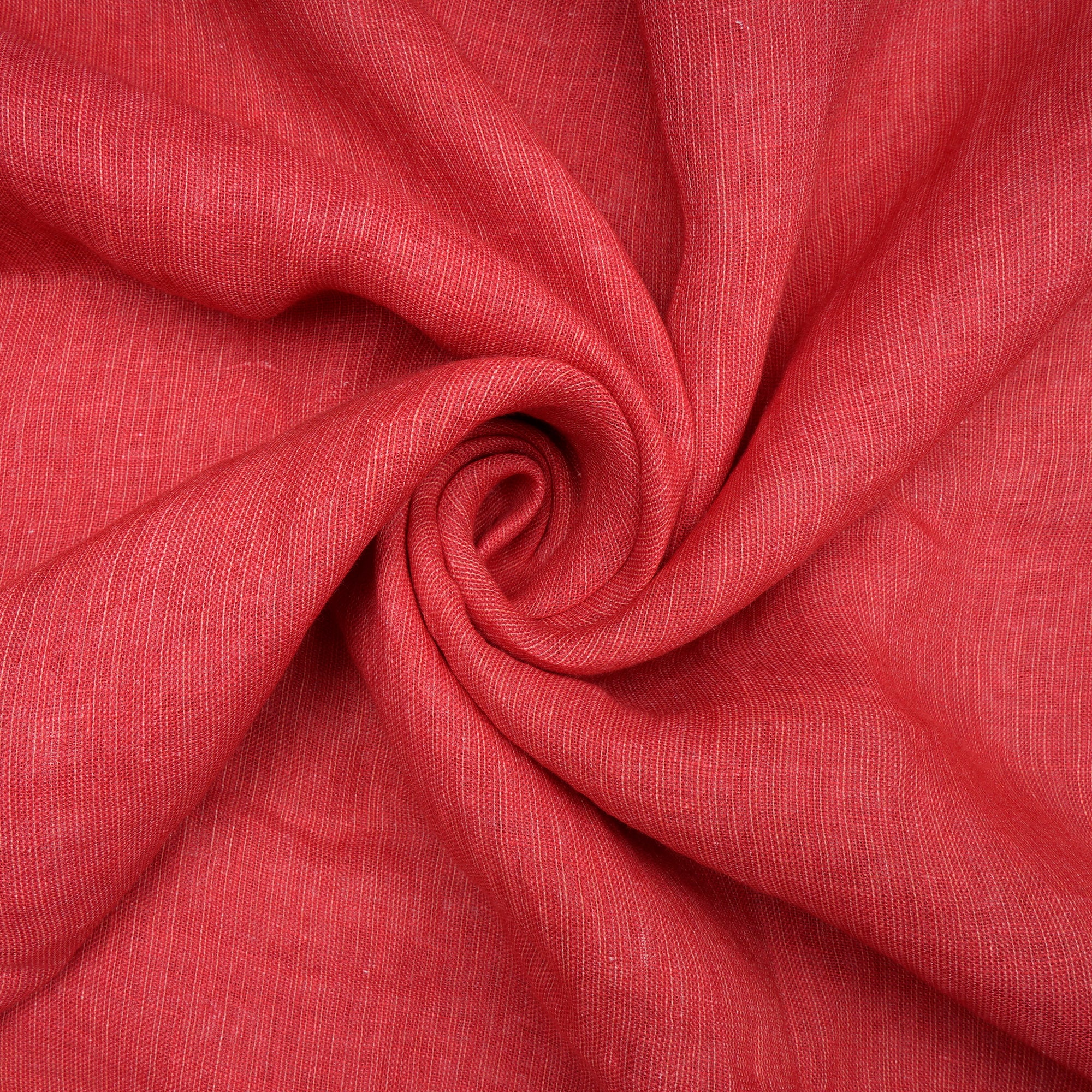Raspberry Plain Digital Print Gauge Linen Fabric