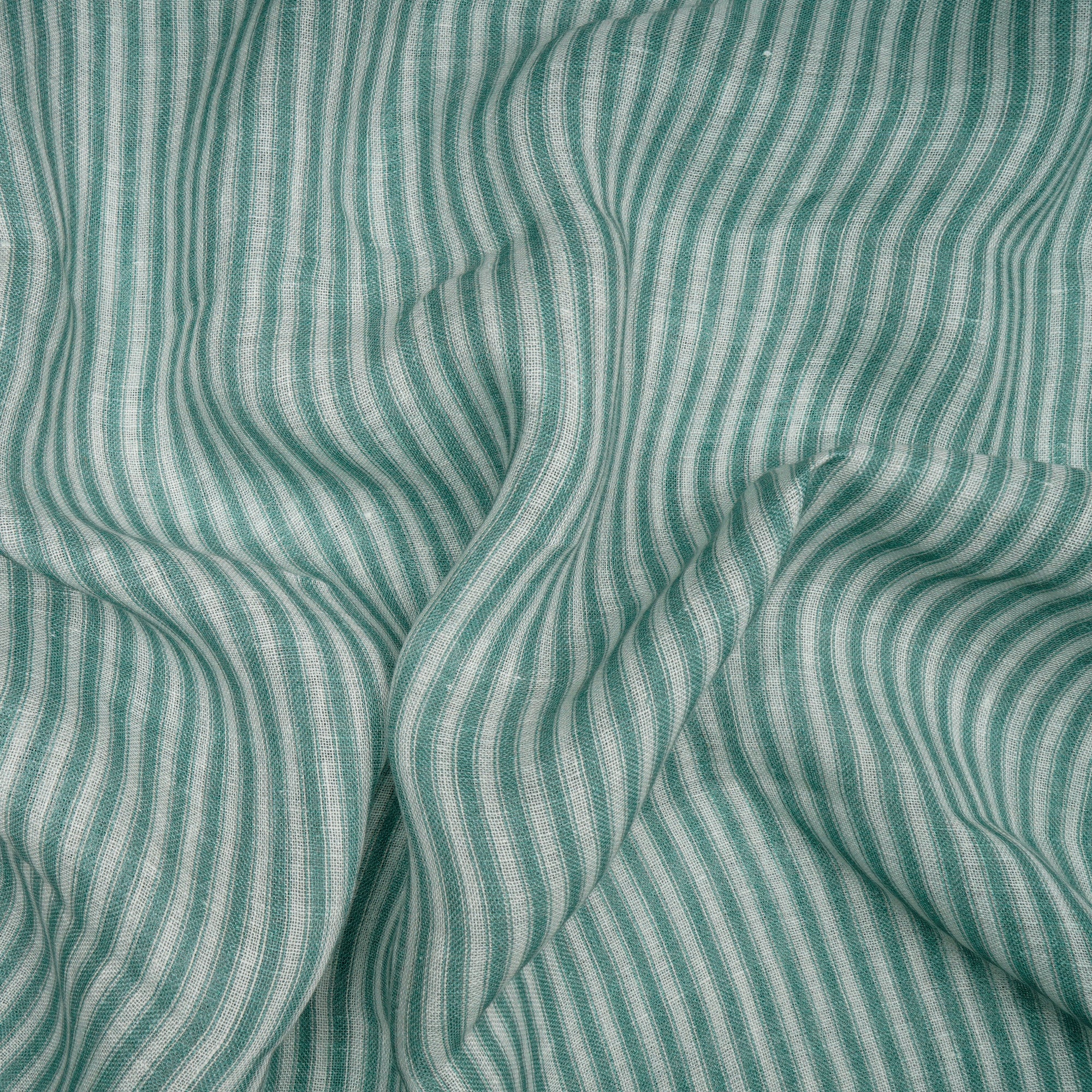 Feldspar Stripe Pattern Digital Print Gauge Linen Fabric