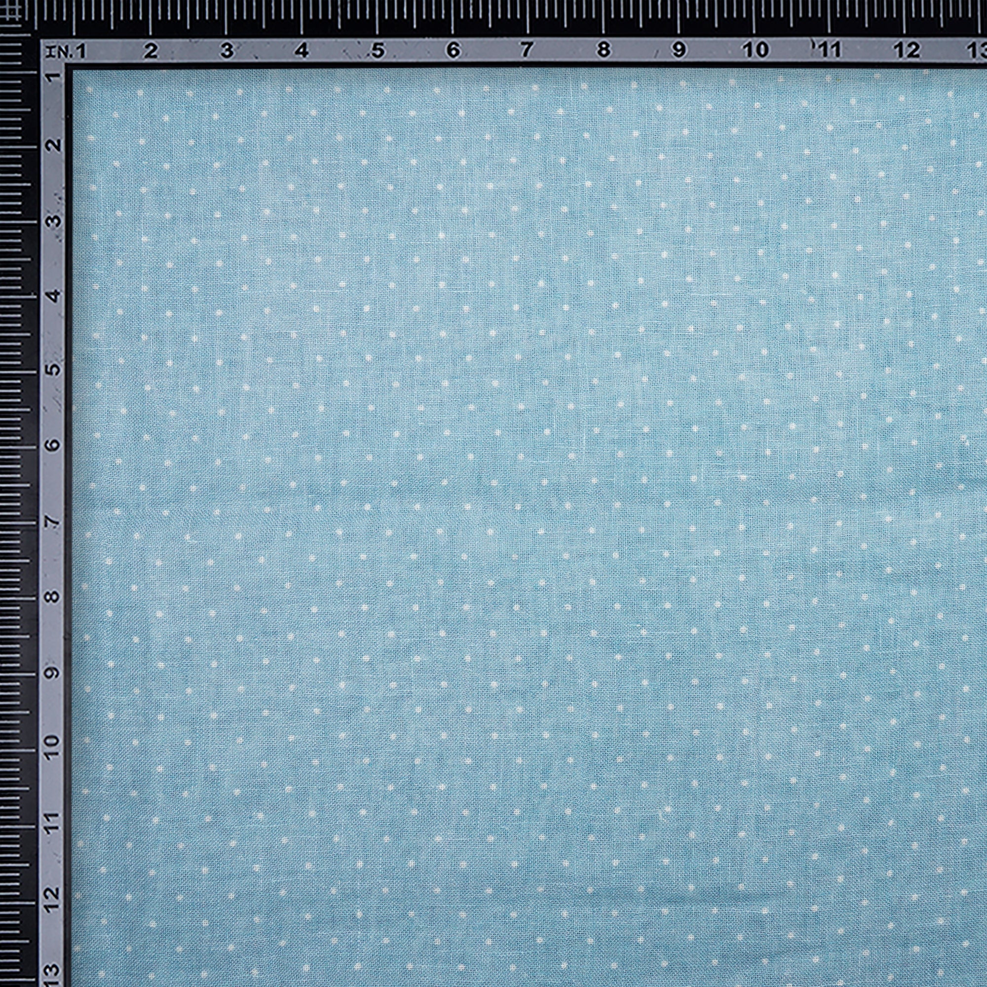 Sterling Blue All Over Pattern Digital Print Gauge Linen Fabric