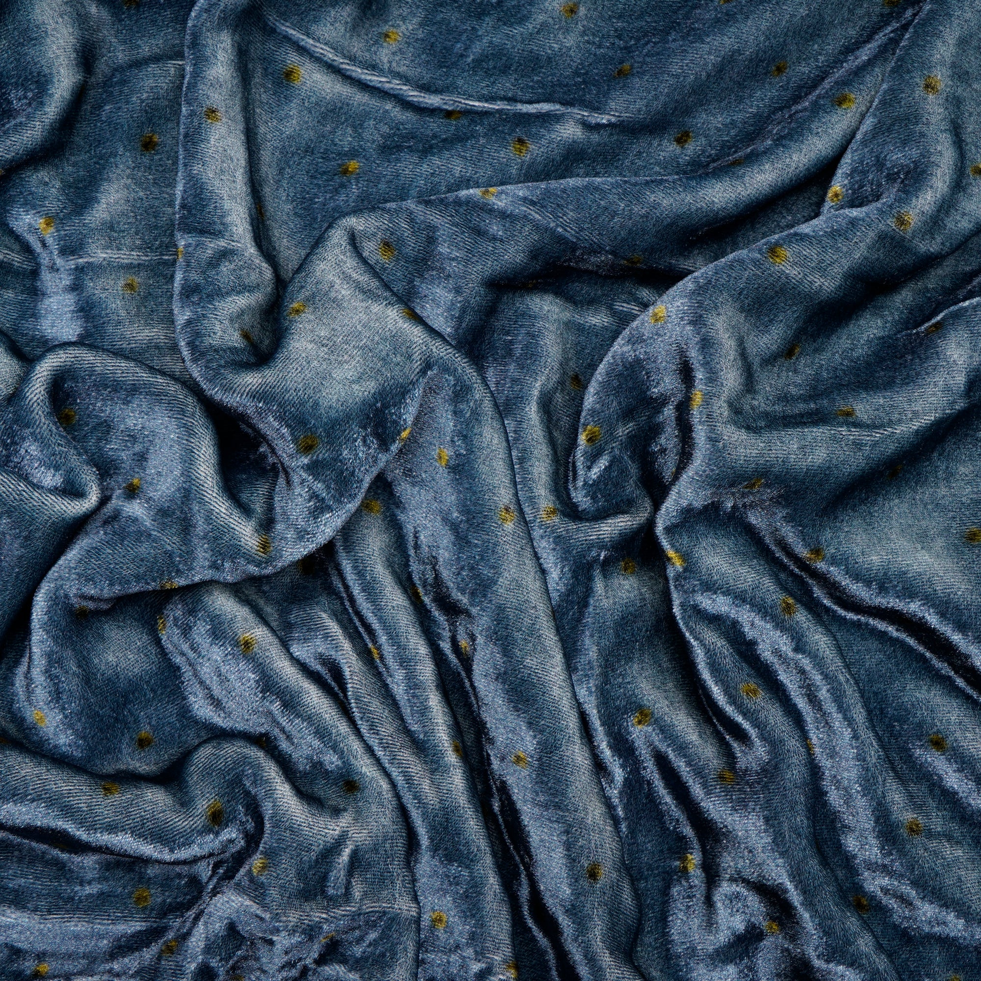 Grey All Over Pattern Digital Print Silk Velvet Fabric