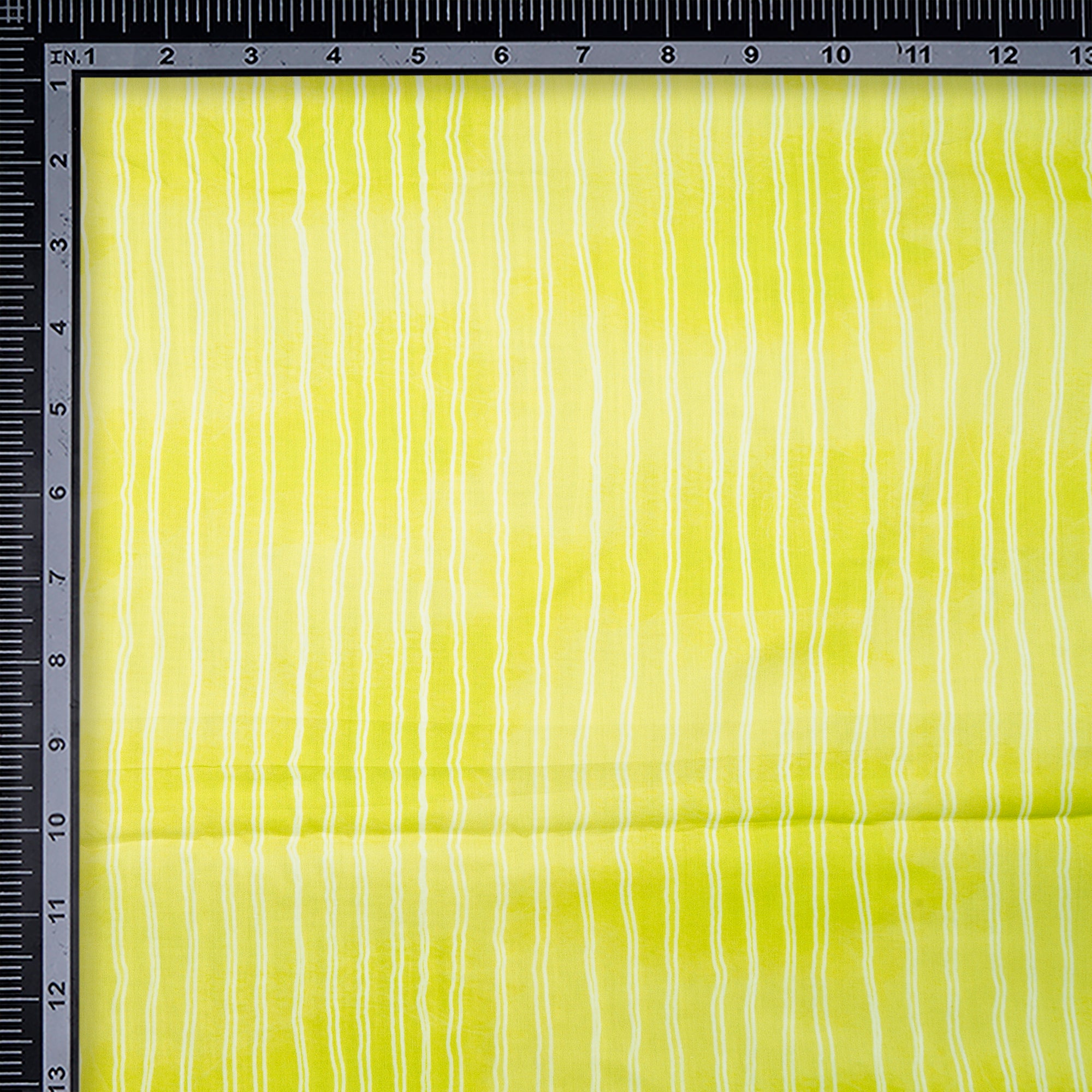 Parrot Green Stripe Pattern Digital Print Premium Cotton Lawn Fabric