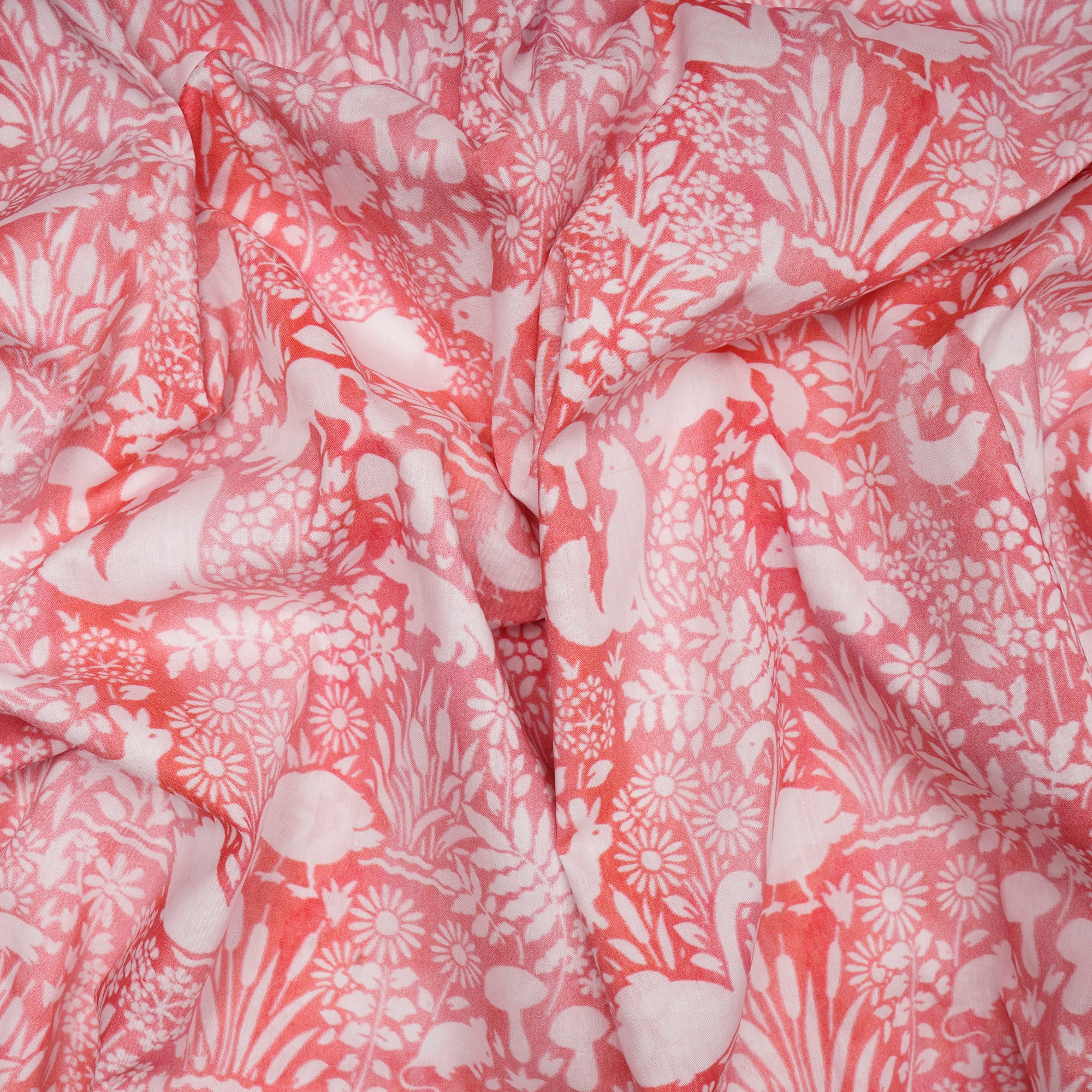 Murex Shell Tropical Pattern Digital Print Lawn Cotton Fabric