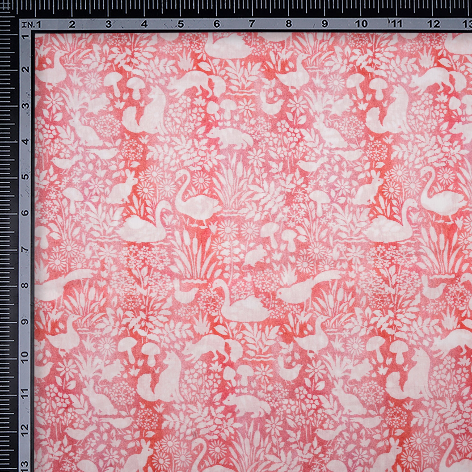Murex Shell Tropical Pattern Digital Print Lawn Cotton Fabric