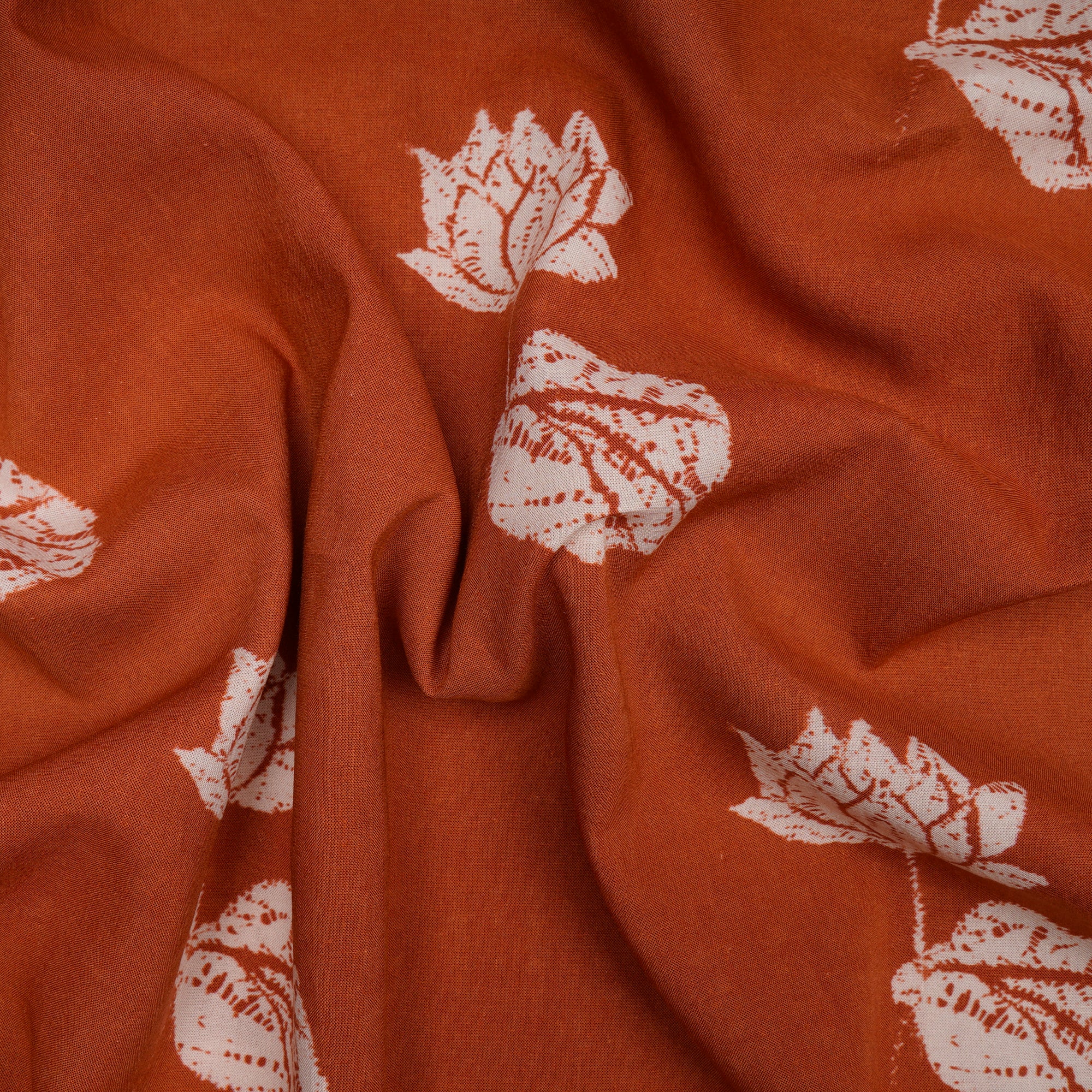 Gold Flame Shibori Pattern Digital Print Fancy Linen Fabric