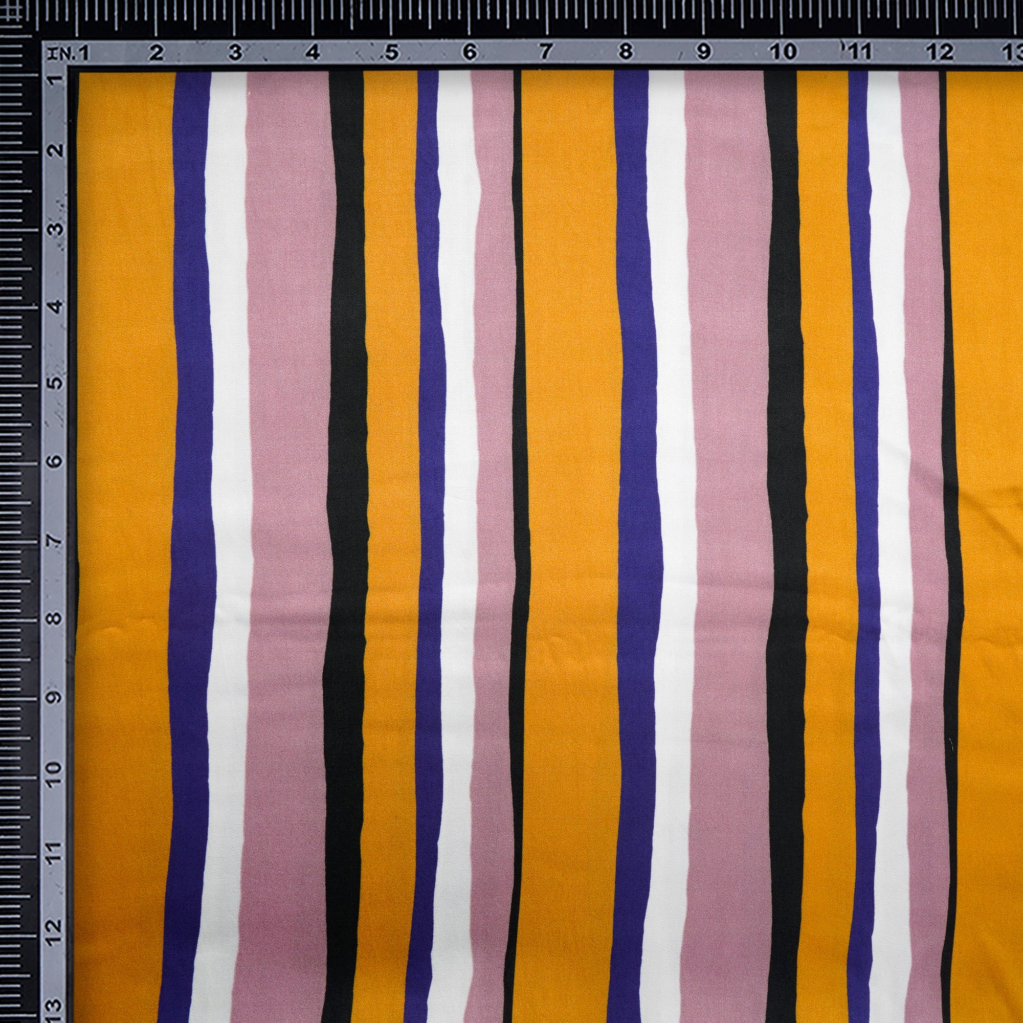 Multi Color Geometric Pattern Digital Print Modal Satin Fabric