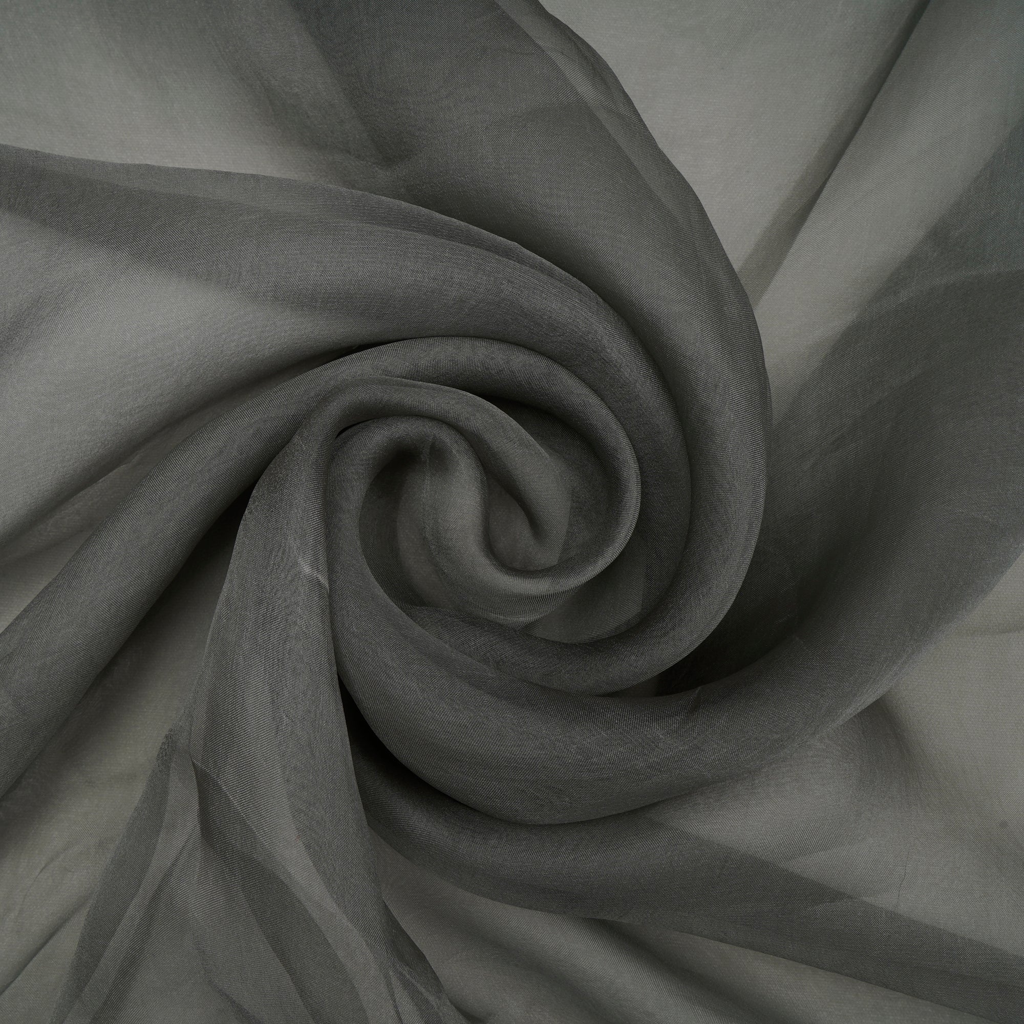 Thyme Piece Dyed Organza Silk Fabric