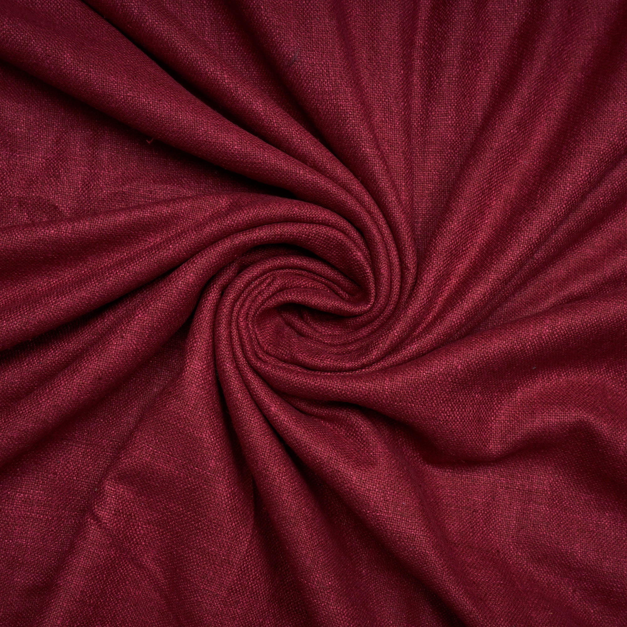 Maroon Piece Heavy Handwoven 4 Ply Matka Silk Fabric