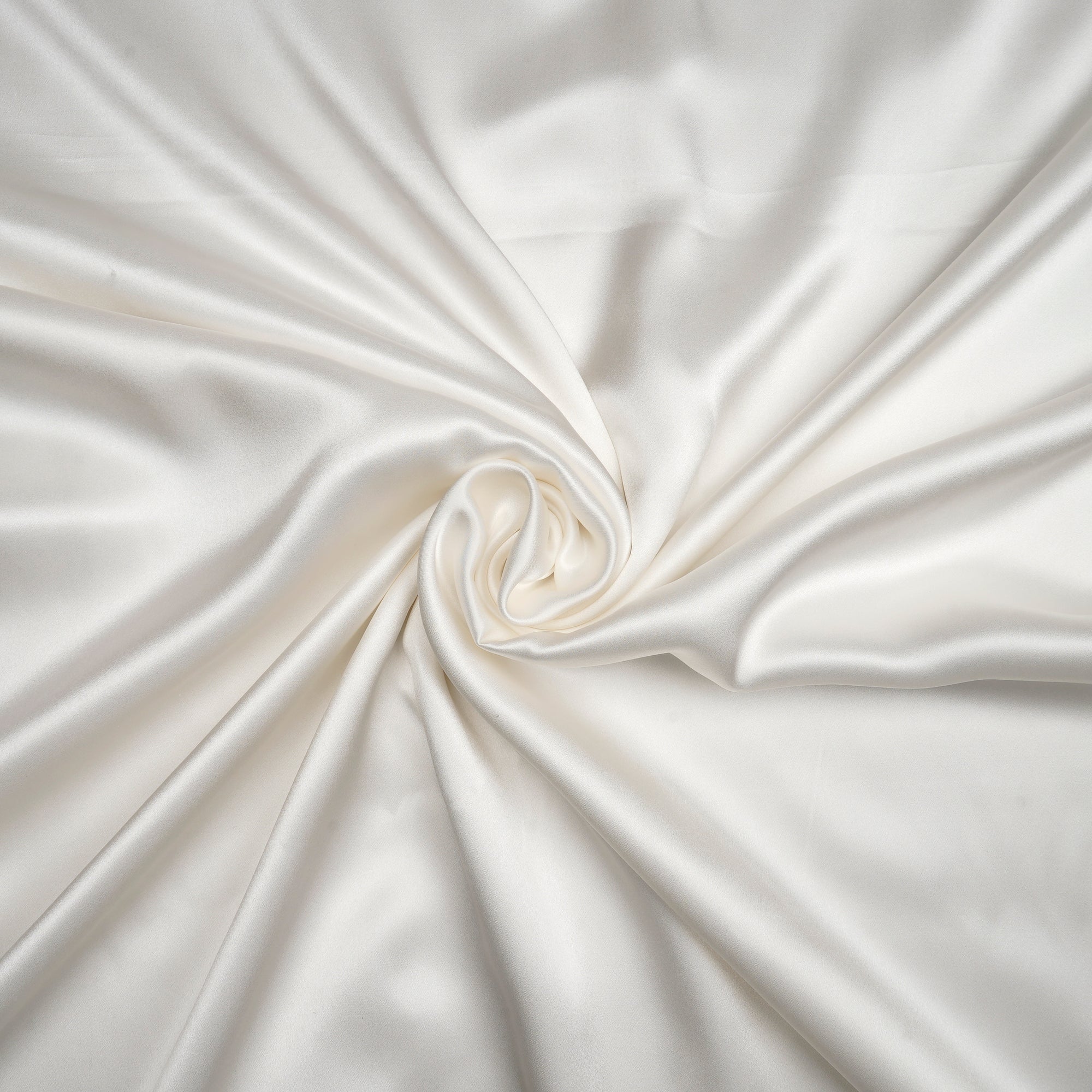 White Dyeable Imported 80 GLM Satin Silk Fabric