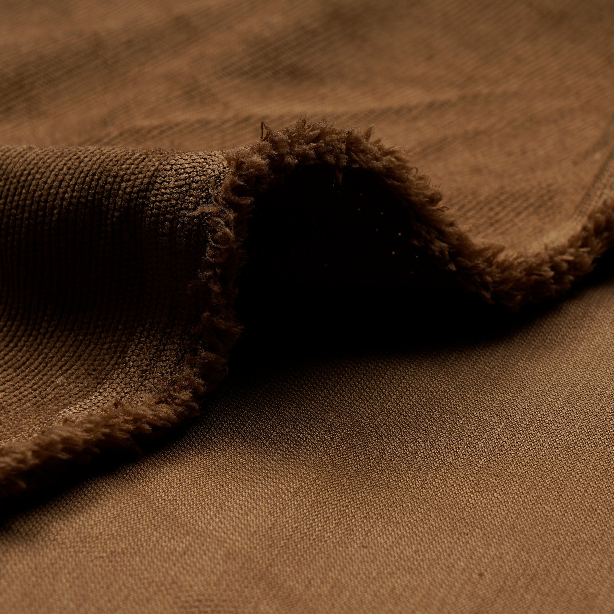 Light Brown Imported Cotton Corduroy Fabric (60" Wide)