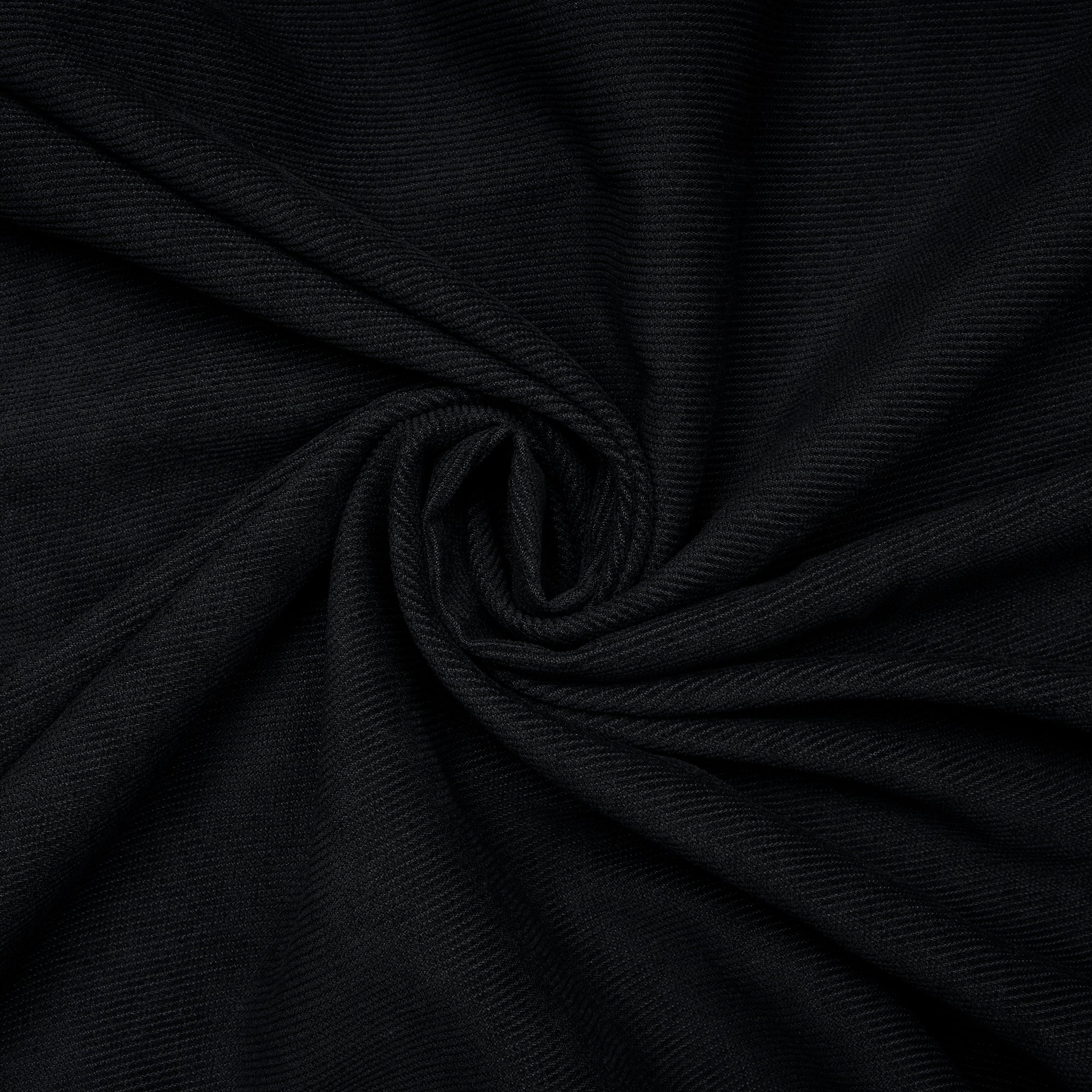Black Imported Cotton Corduroy Fabric (60" Wide)