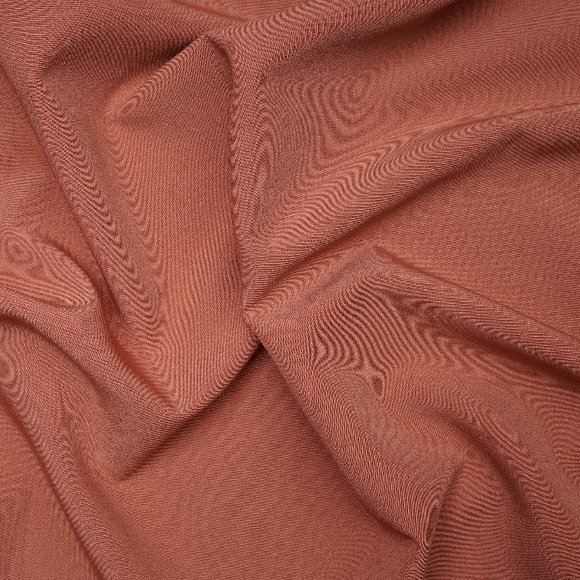 Canyon Clay Solid Dyed Imported Banana Crepe Fabric (60" Width)