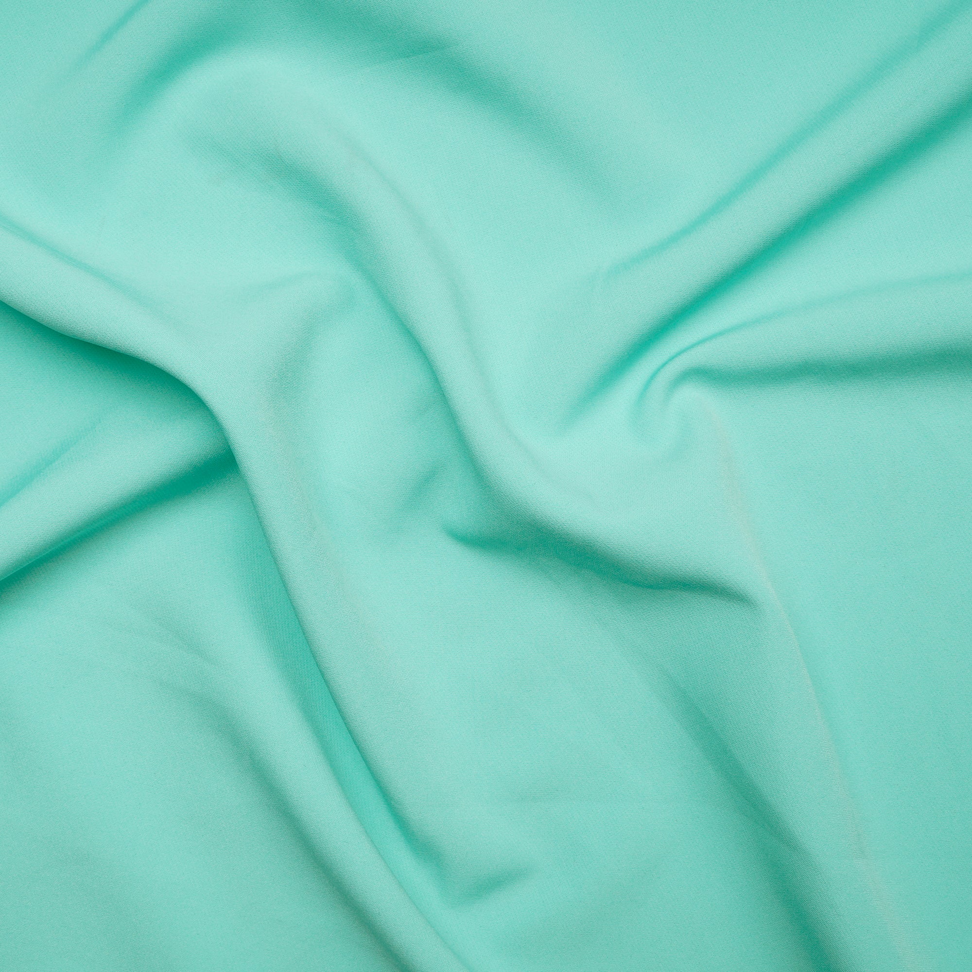 Ice Green Solid Dyed Imported Banana Crepe Fabric (60" Width)