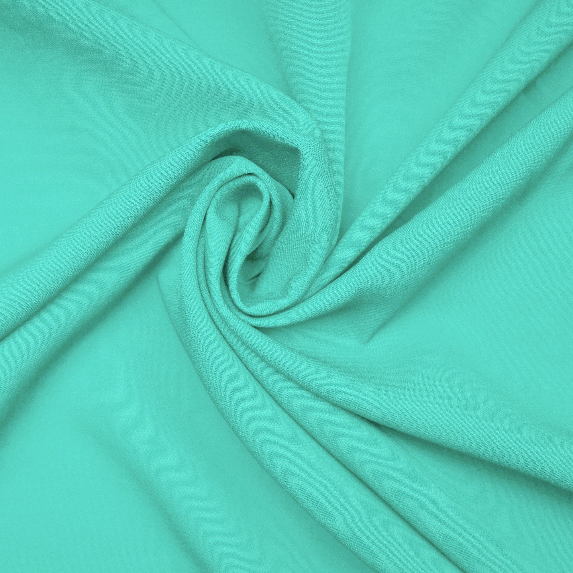 Ice Green Solid Dyed Imported Banana Crepe Fabric (60" Width)