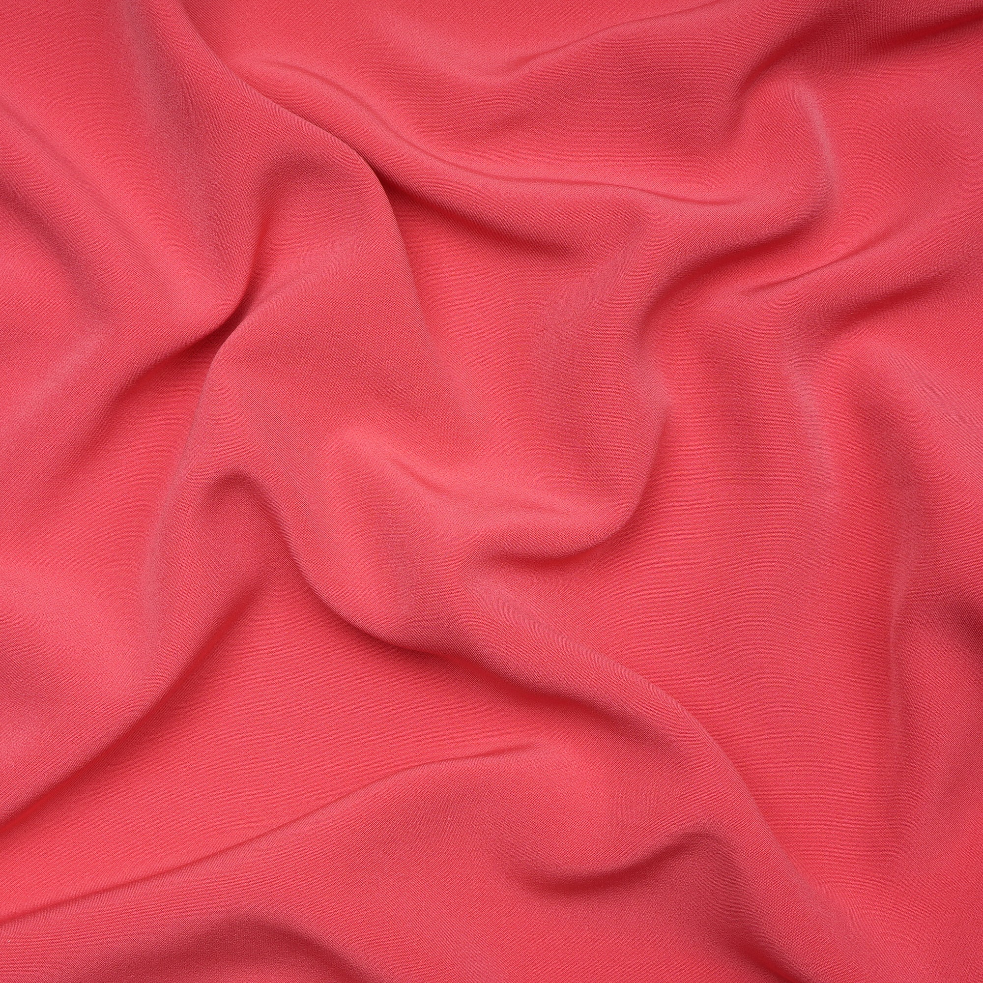 Paradise Pink Solid Dyed Imported Banana Crepe Fabric (60" Width)