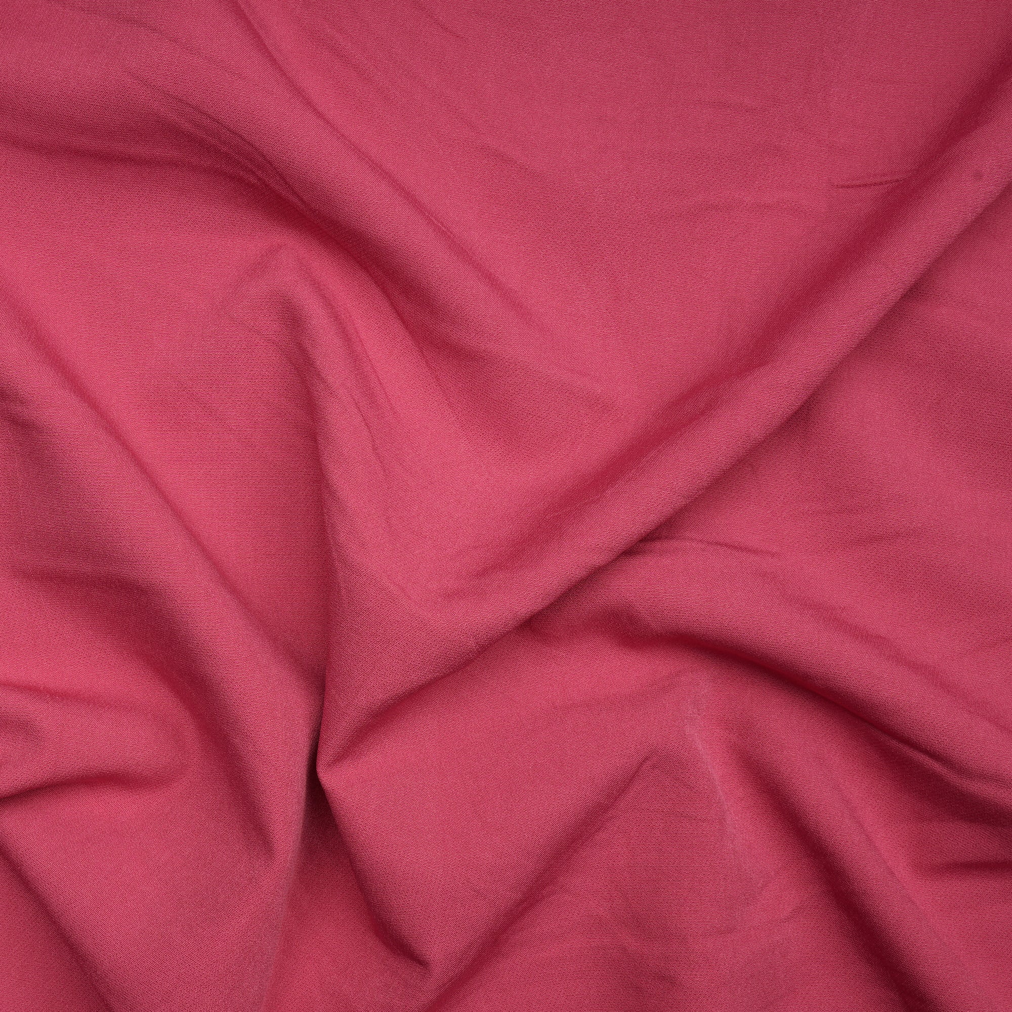 Shocking Pink Solid Dyed Imported Banana Crepe Fabric (60" Width)