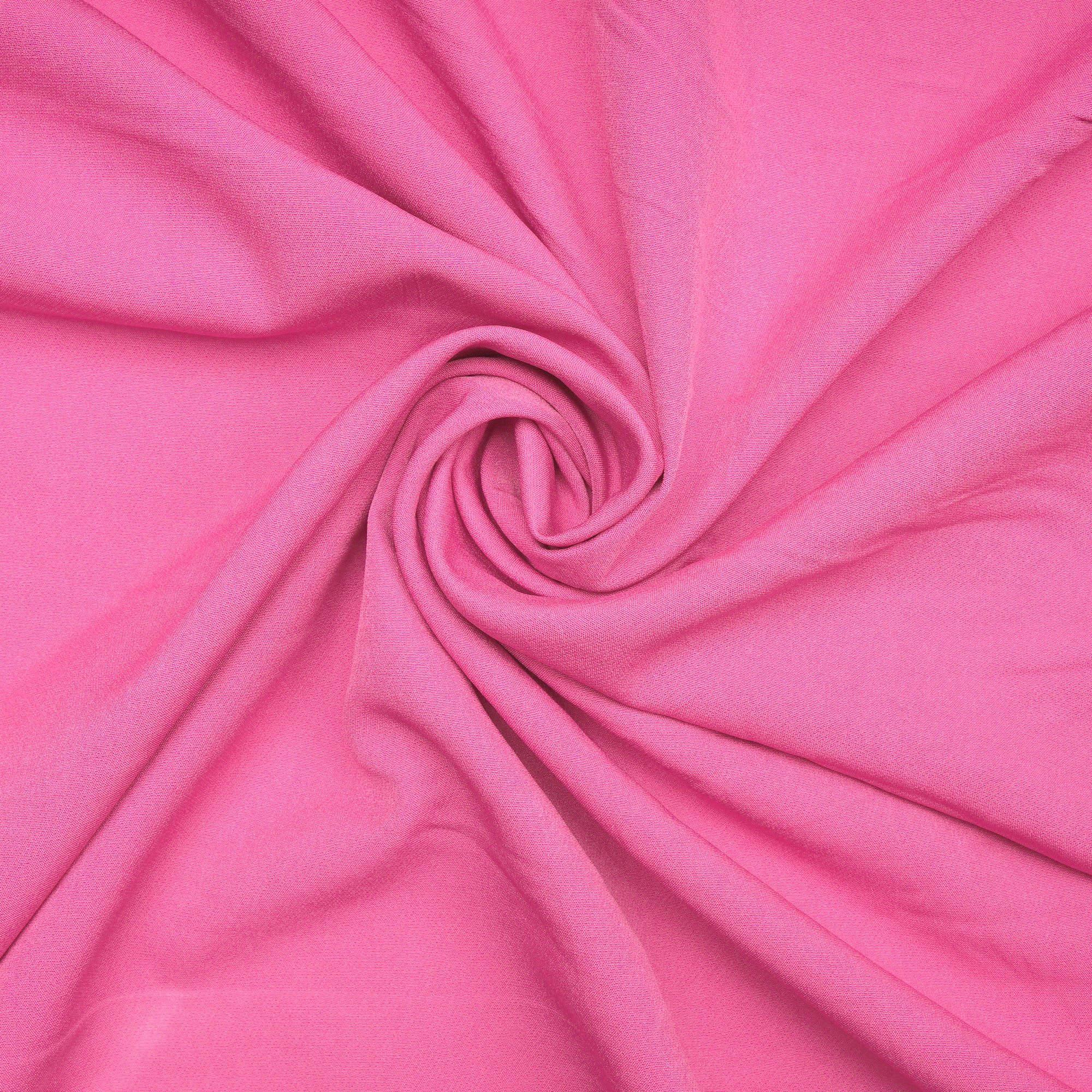 Neon Pink Solid Dyed Imported Banana Crepe Fabric (60" Width)