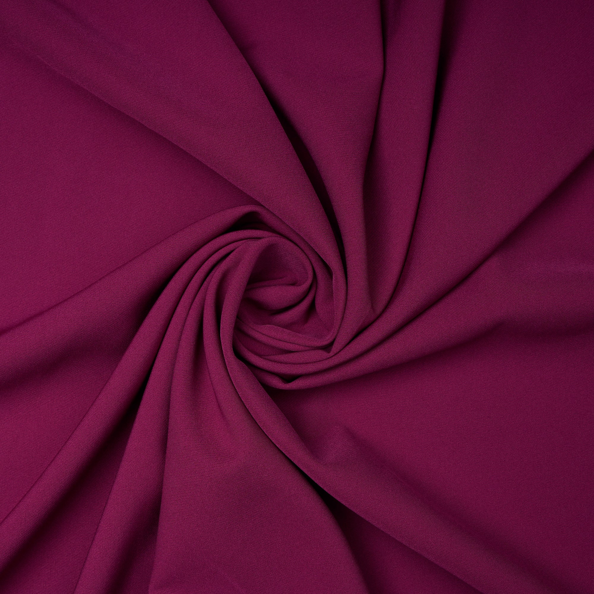 Magenta Solid Dyed Imported Banana Crepe Fabric (60" Width)