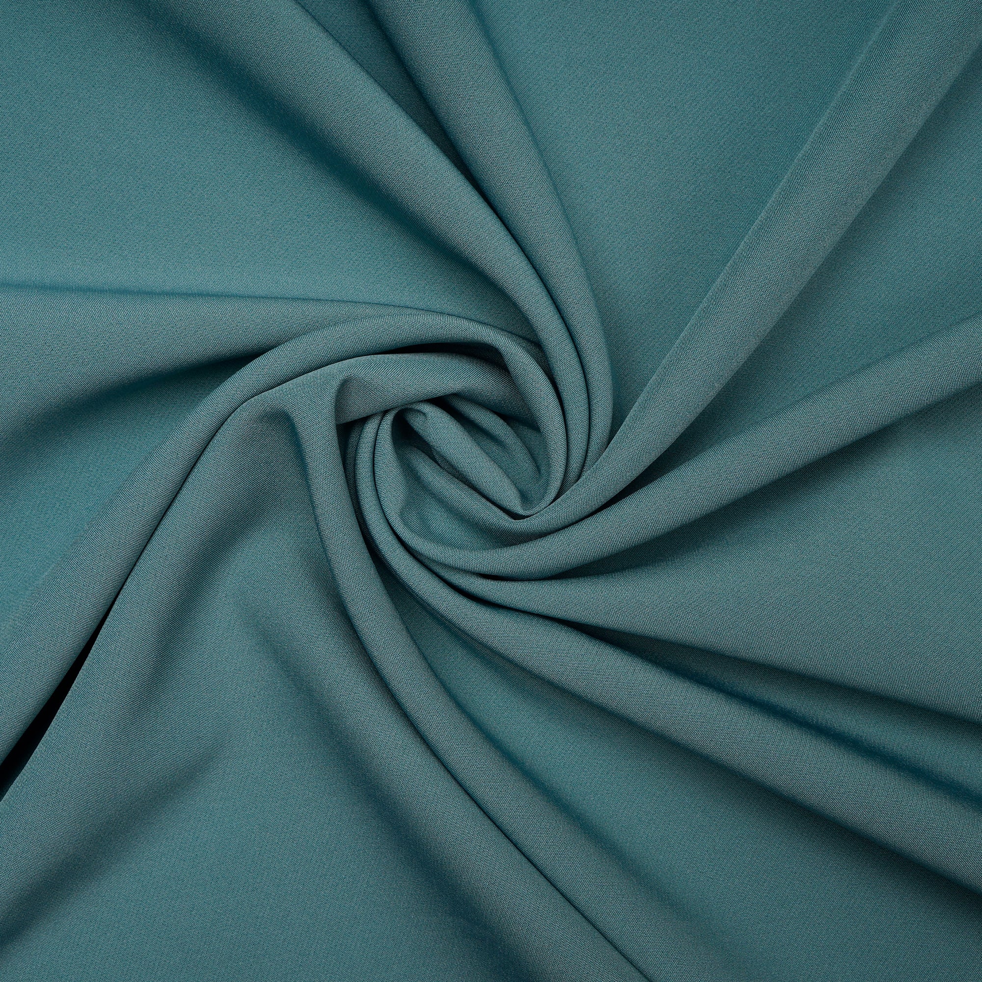 Rama Green Solid Dyed Imported Banana Crepe Fabric (60" Width)