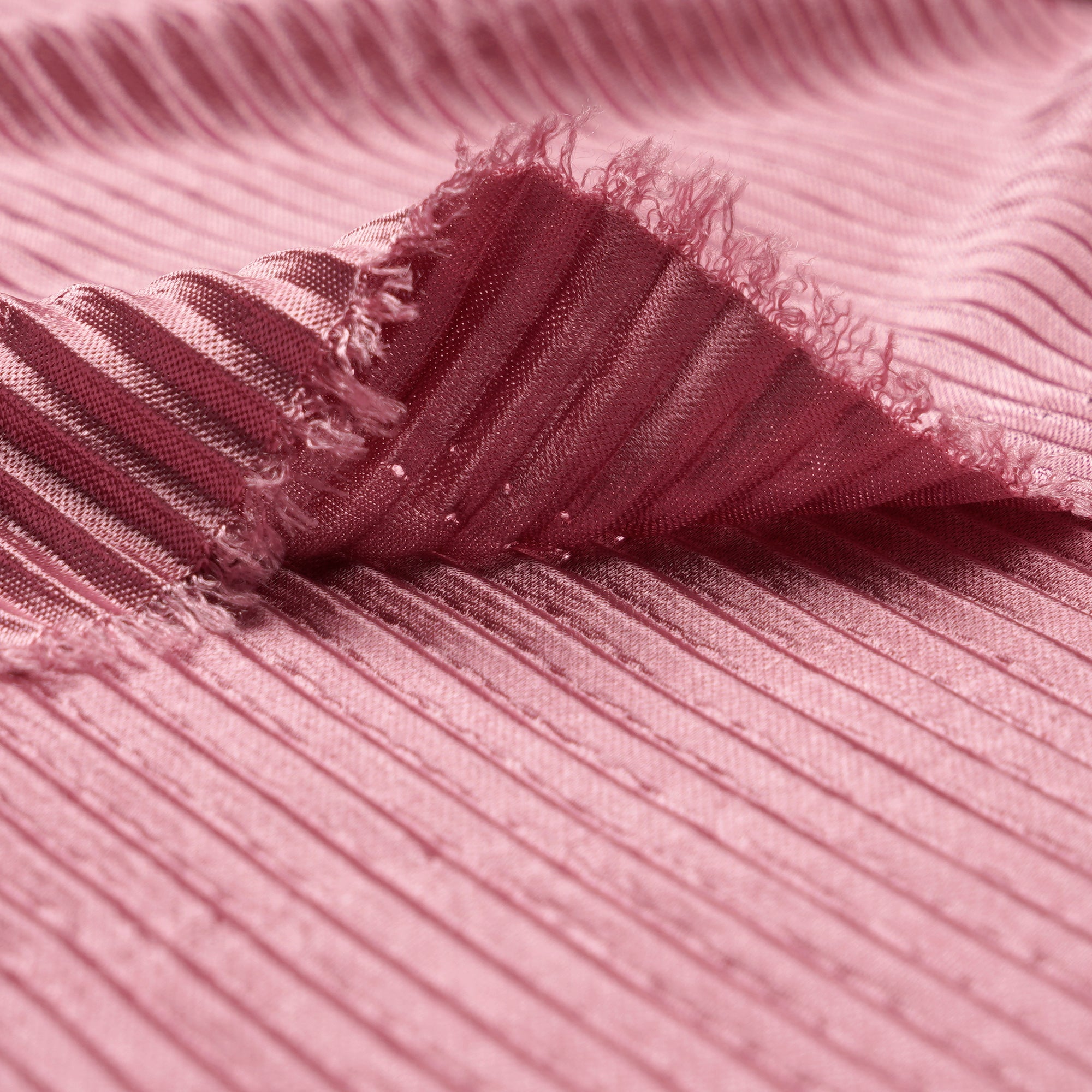 Light Pink Imported Pleated Satin Fabric (60" Width)