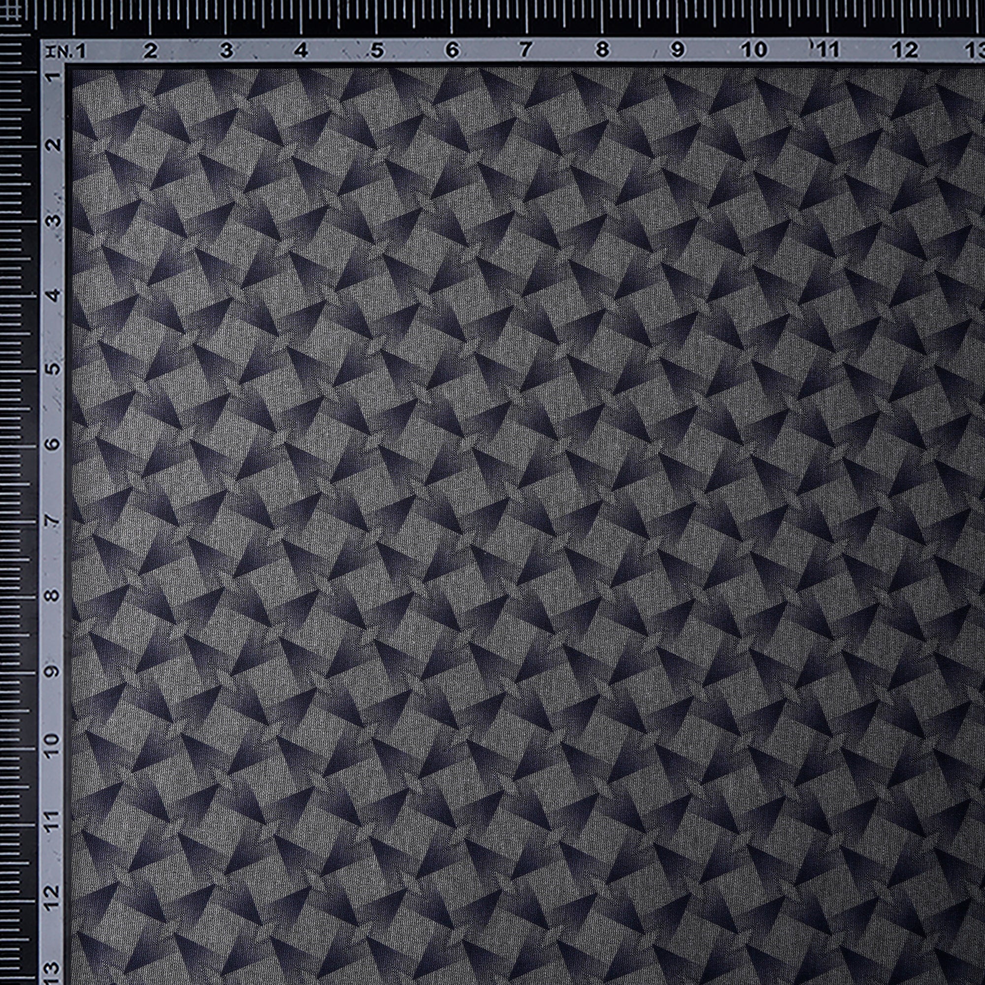 Grey-Purple Geometric Pattern Premium Men's Collection Printed Stretch Roma Fabric (60" Width)