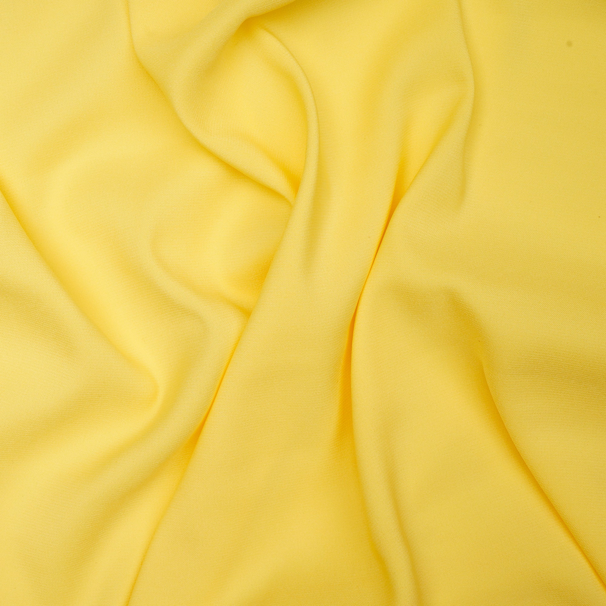 Yellow Solid Dyed Imported Armani Satin Fabric (60" Width)