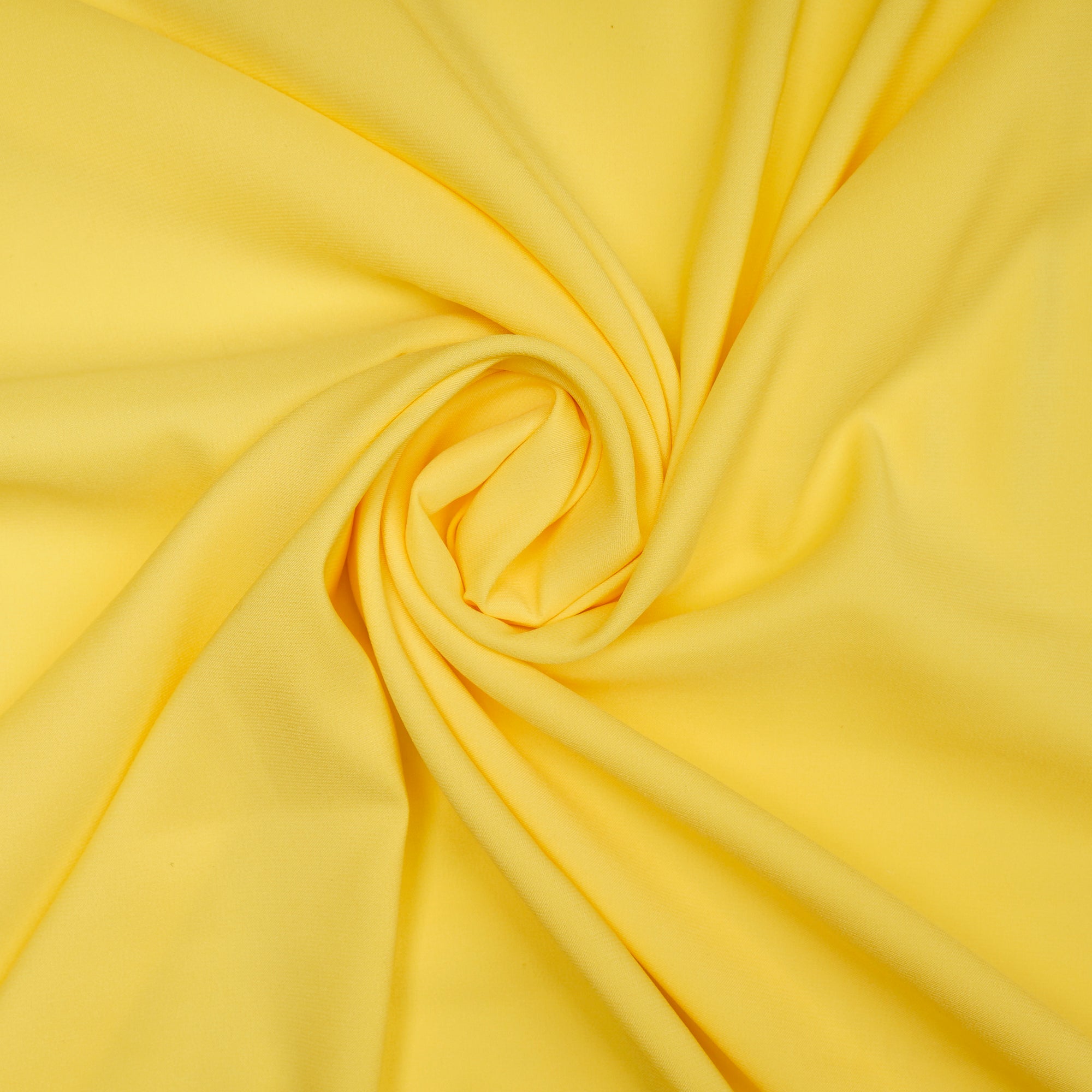 Yellow Solid Dyed Imported Armani Satin Fabric (60" Width)