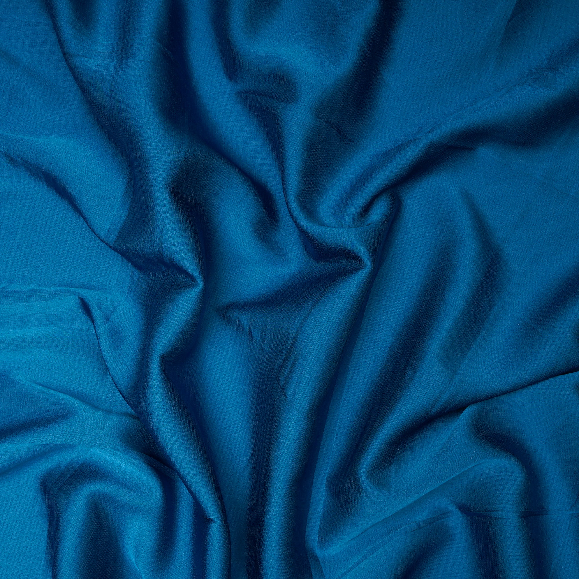 Sea Of Belize Solid Dyed Imported Armani Satin Fabric (60" Width)