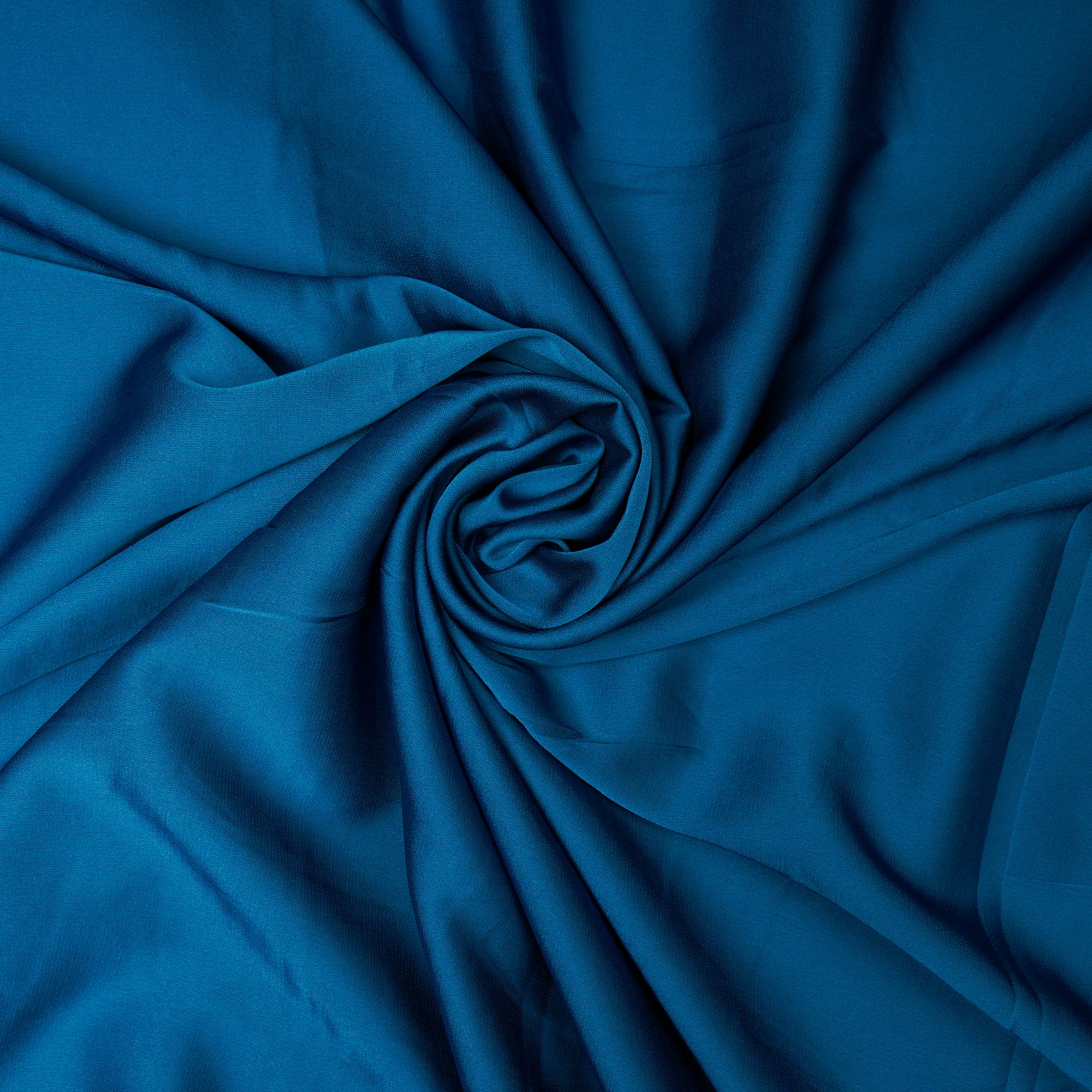 Sea Of Belize Solid Dyed Imported Armani Satin Fabric (60" Width)