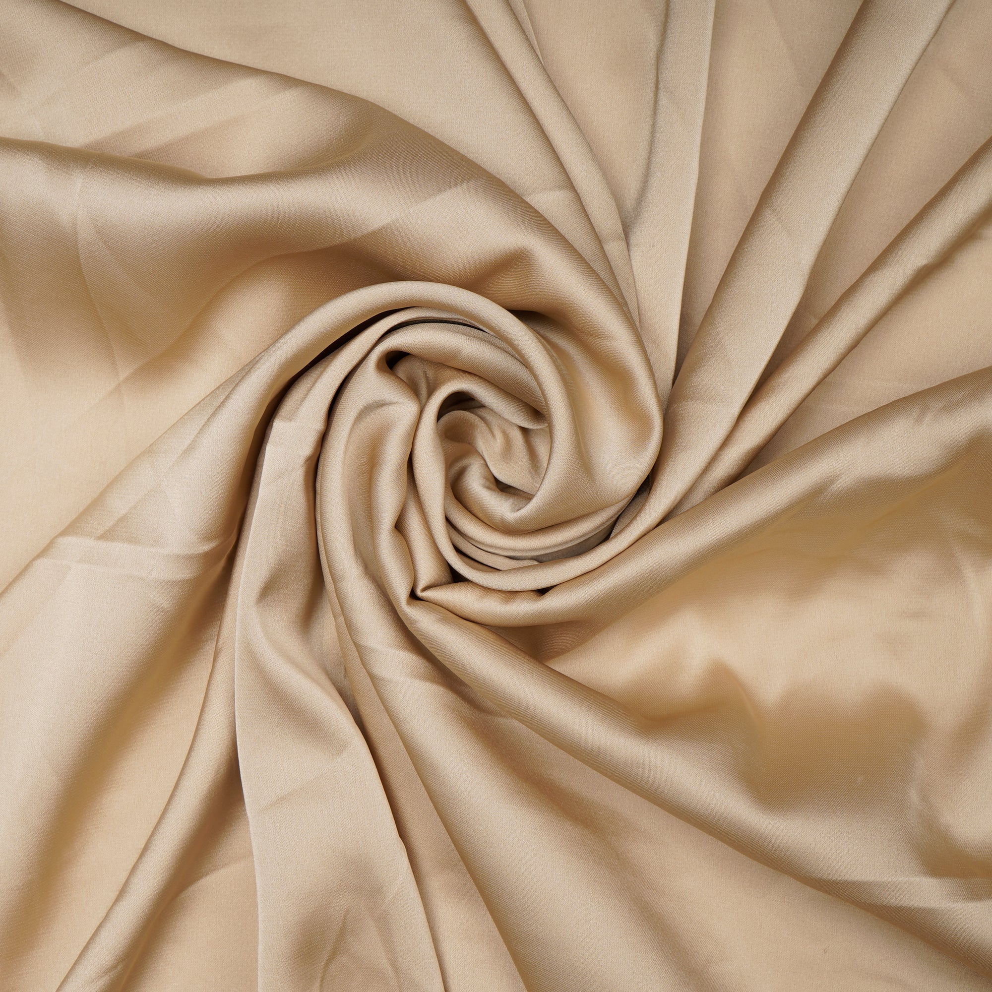 Buy Cream Solid Dyed Imported Armani Satin Fabric 60