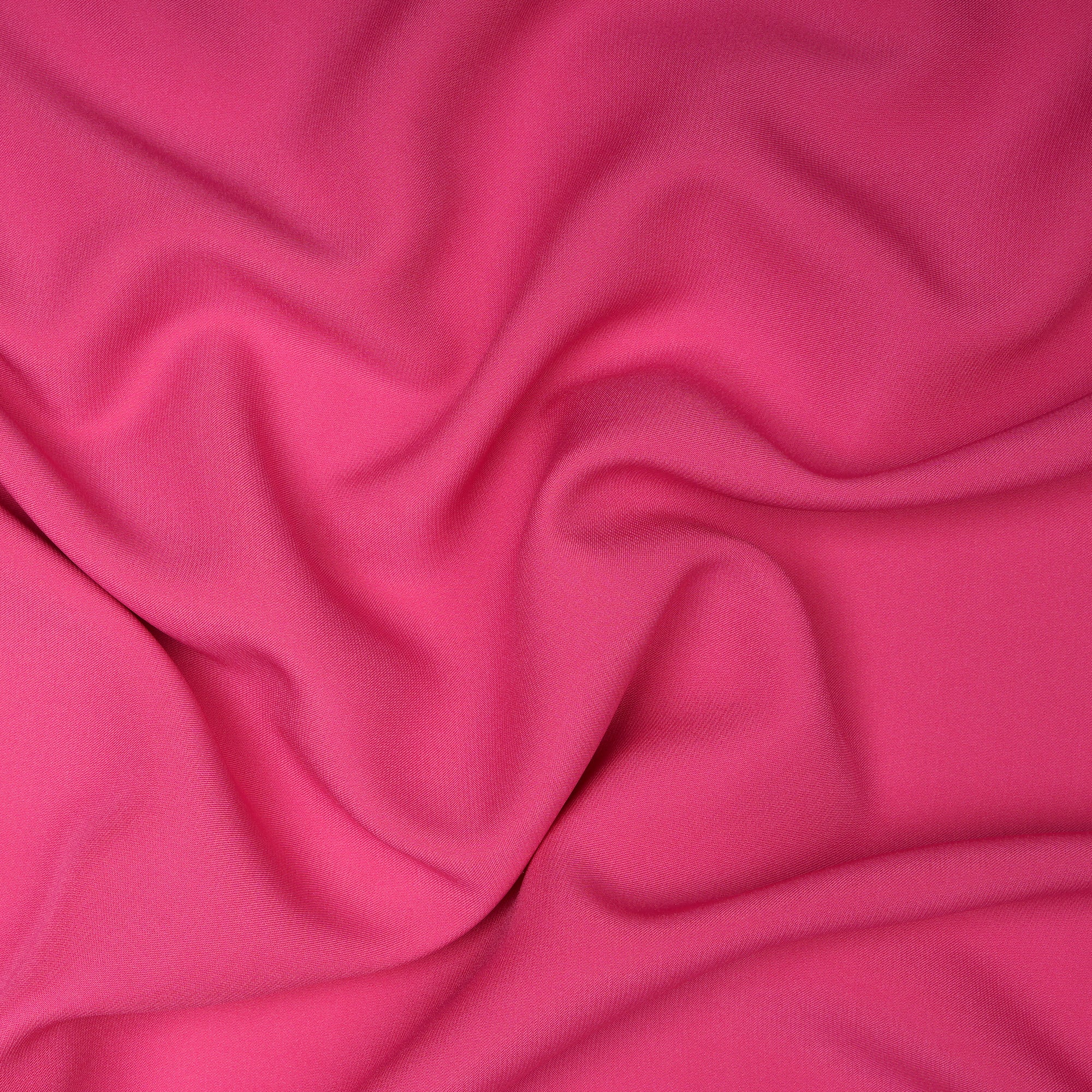 Carmine Rose Solid Dyed Imported Armani Satin Fabric (60" Width)