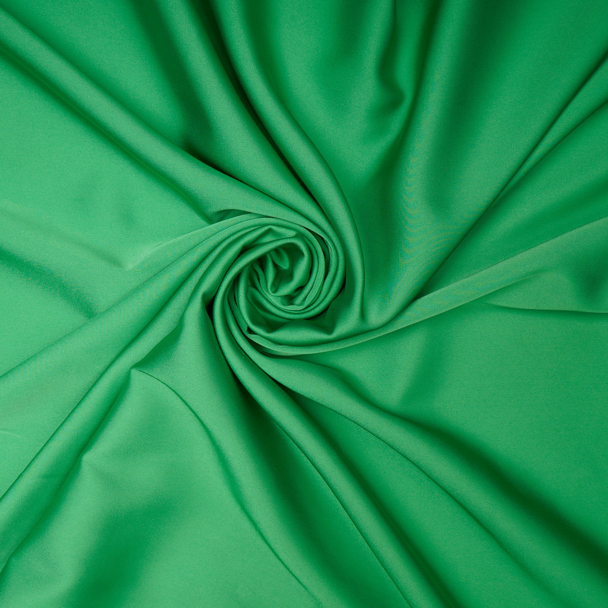 Green Solid Dyed Imported Armani Satin Fabric (60" Width)