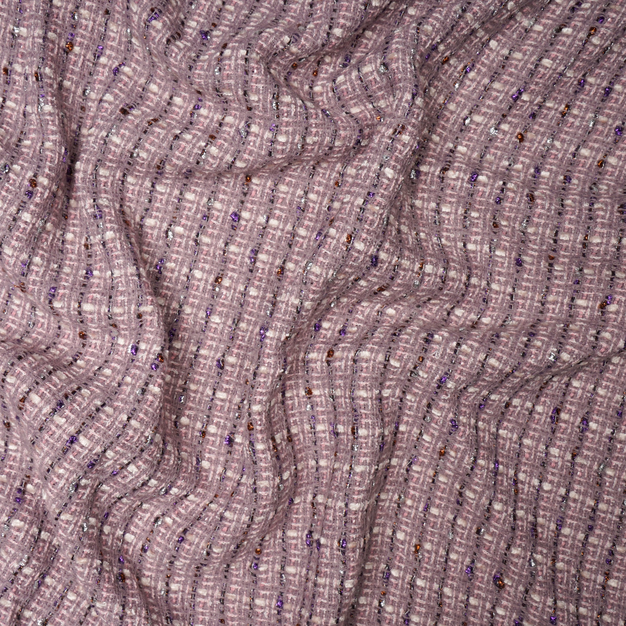 Lavender Premium Shimer Tweed Fabric (60" Width)