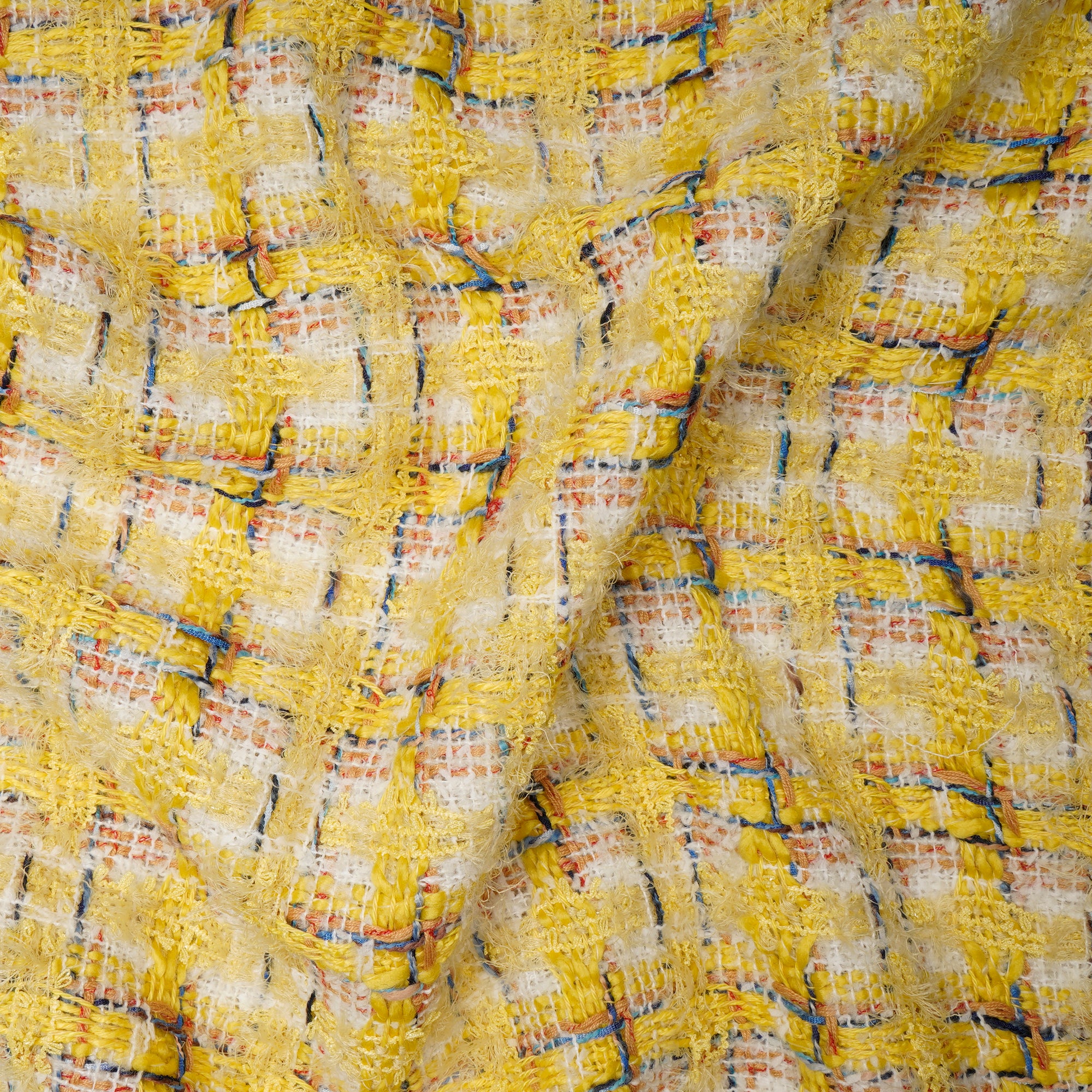 Yellow Premium Tweed Fabric (60" Width)