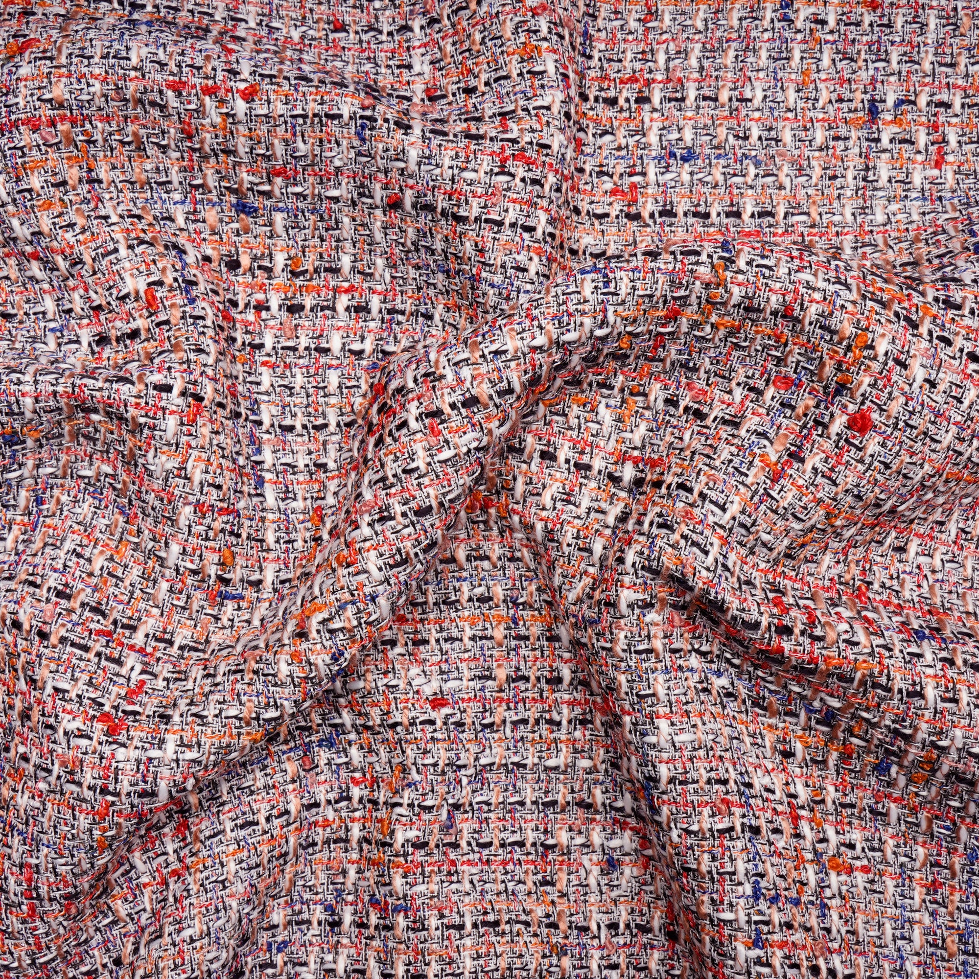 Multi Color Premium Metallic Tweed Fabric (60" Width)