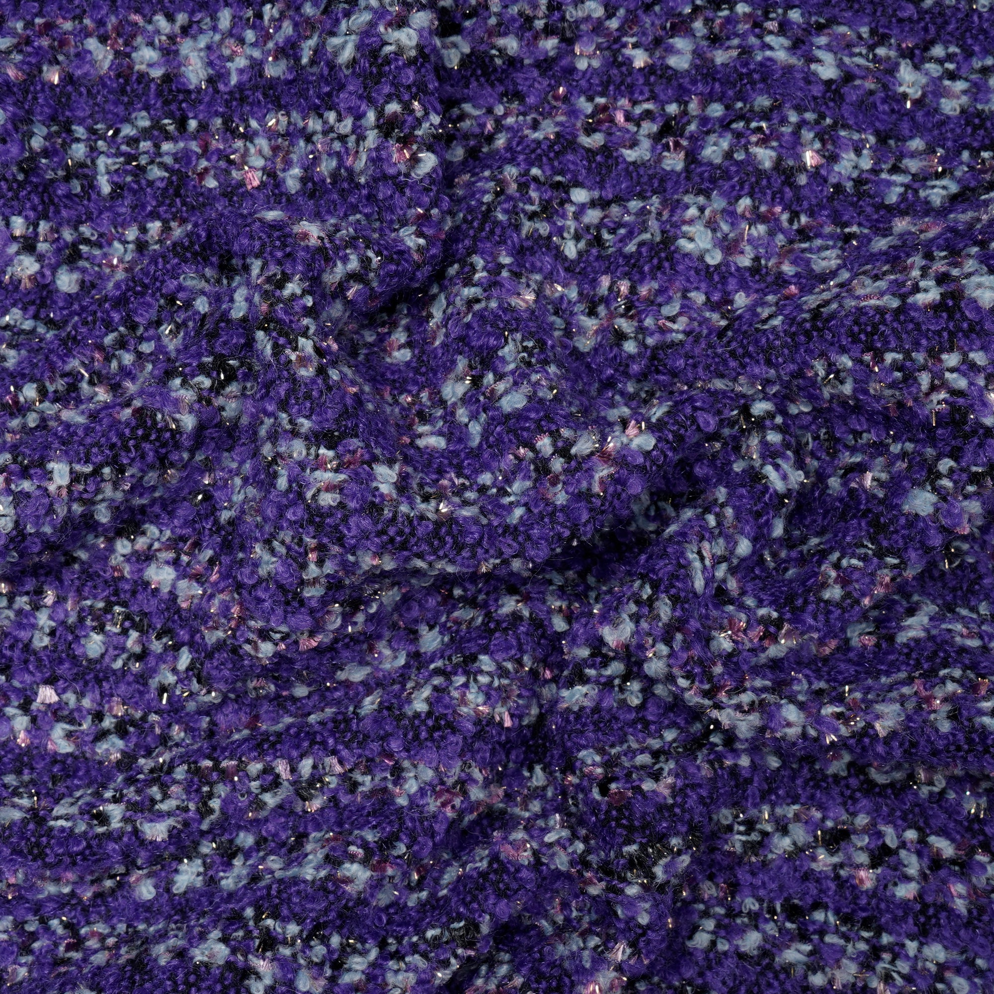 Black-Volite Premium Shimer Tweed Fabric (60" Width)