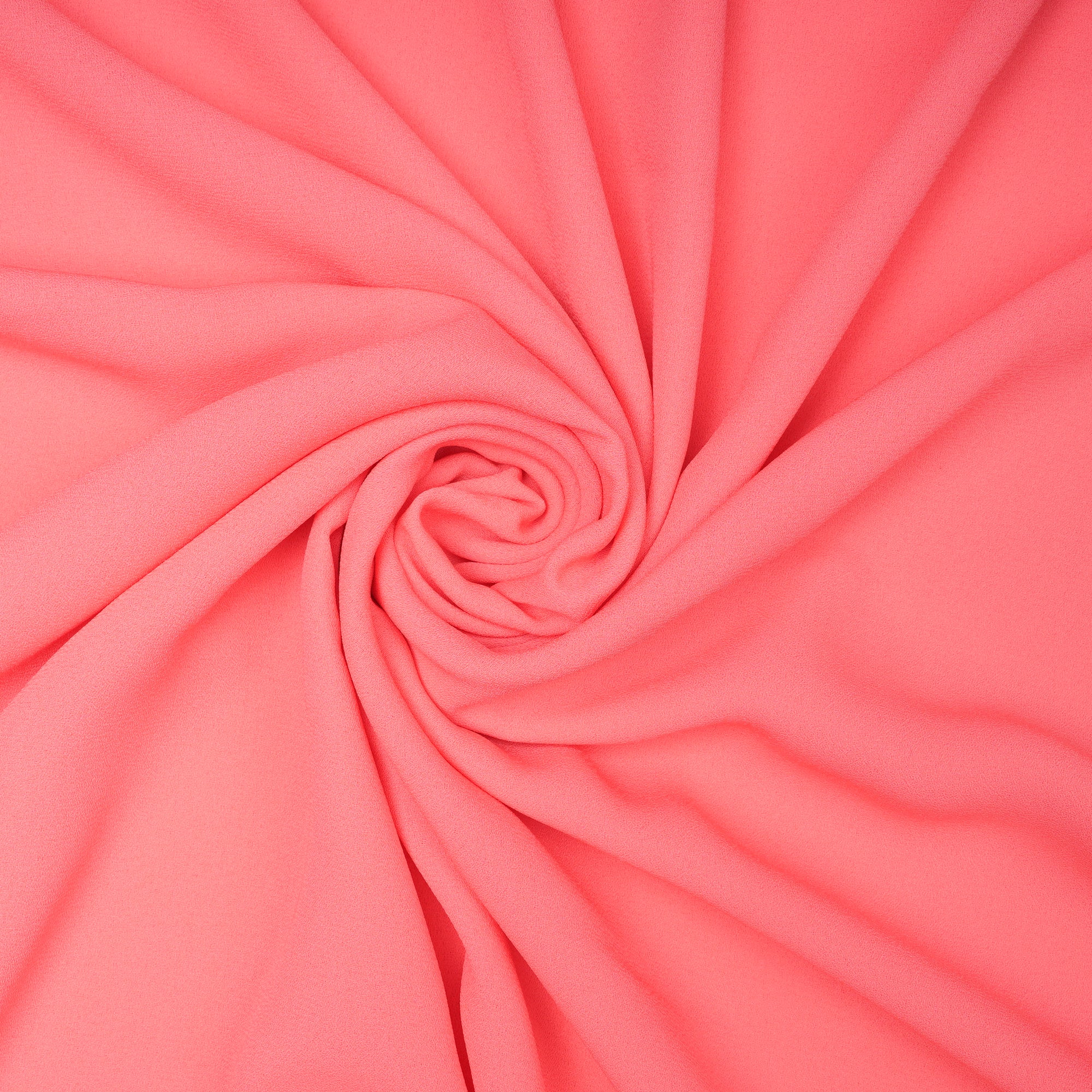 Neon Pink Solid Dyed Imported Royal Georgette Fabric (60" Width)
