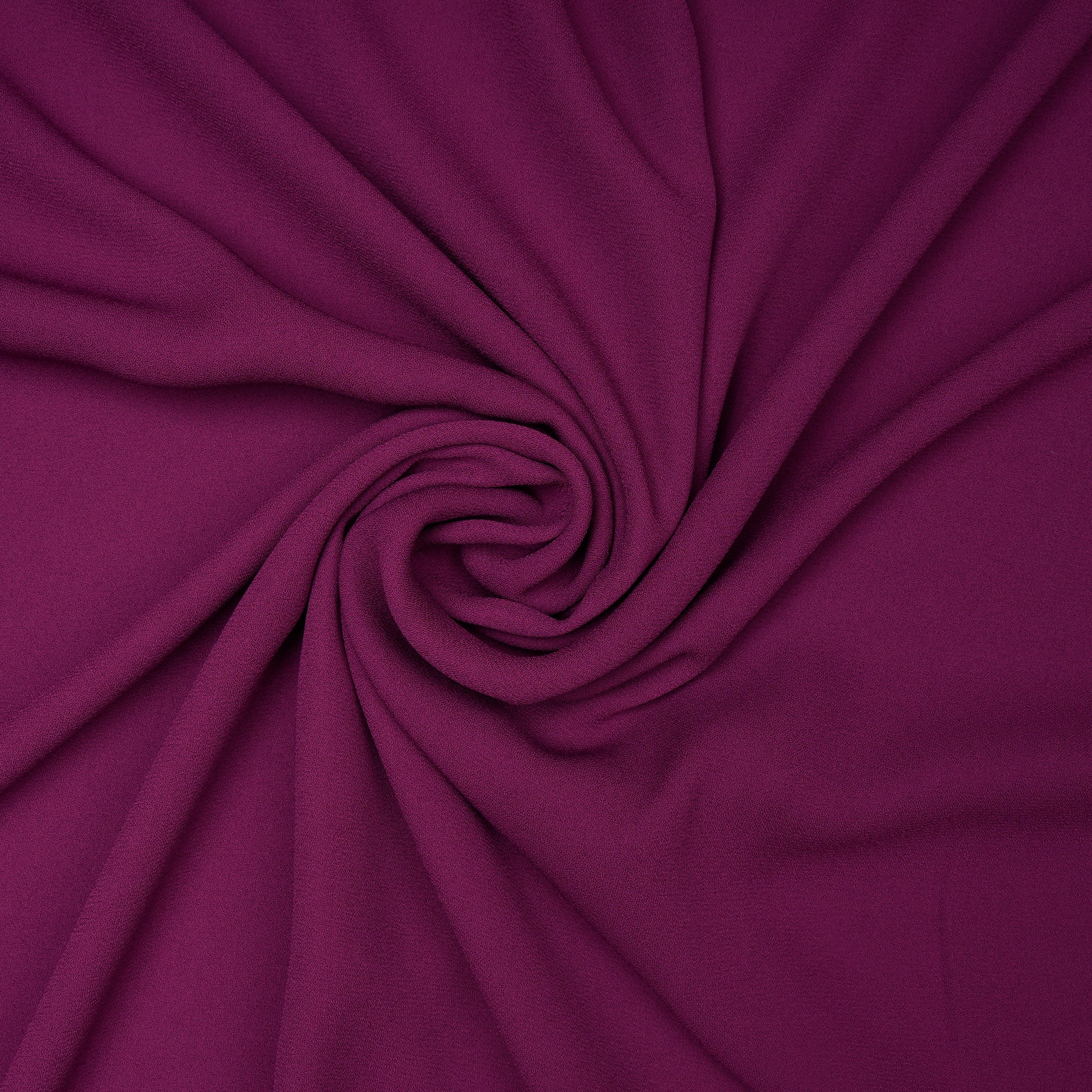 PurpleWine Solid Dyed Imported Royal Georgette Fabric (60" Width)