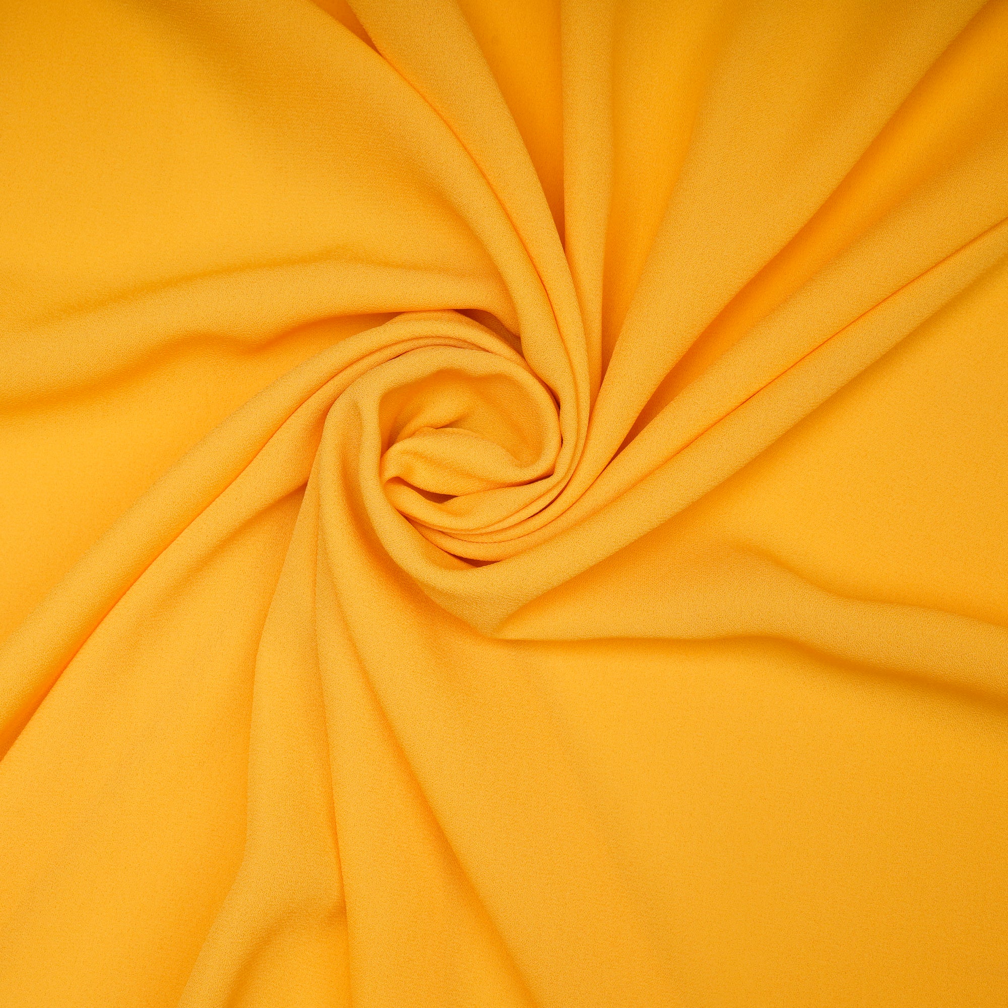 Yellow Solid Dyed Imported Royal Georgette Fabric (60" Width)