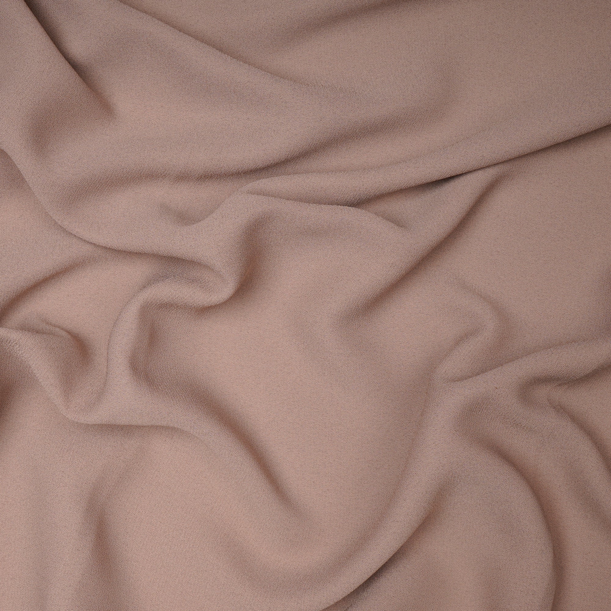 Beige Solid Dyed Imported Royal Georgette Fabric (60" Width)