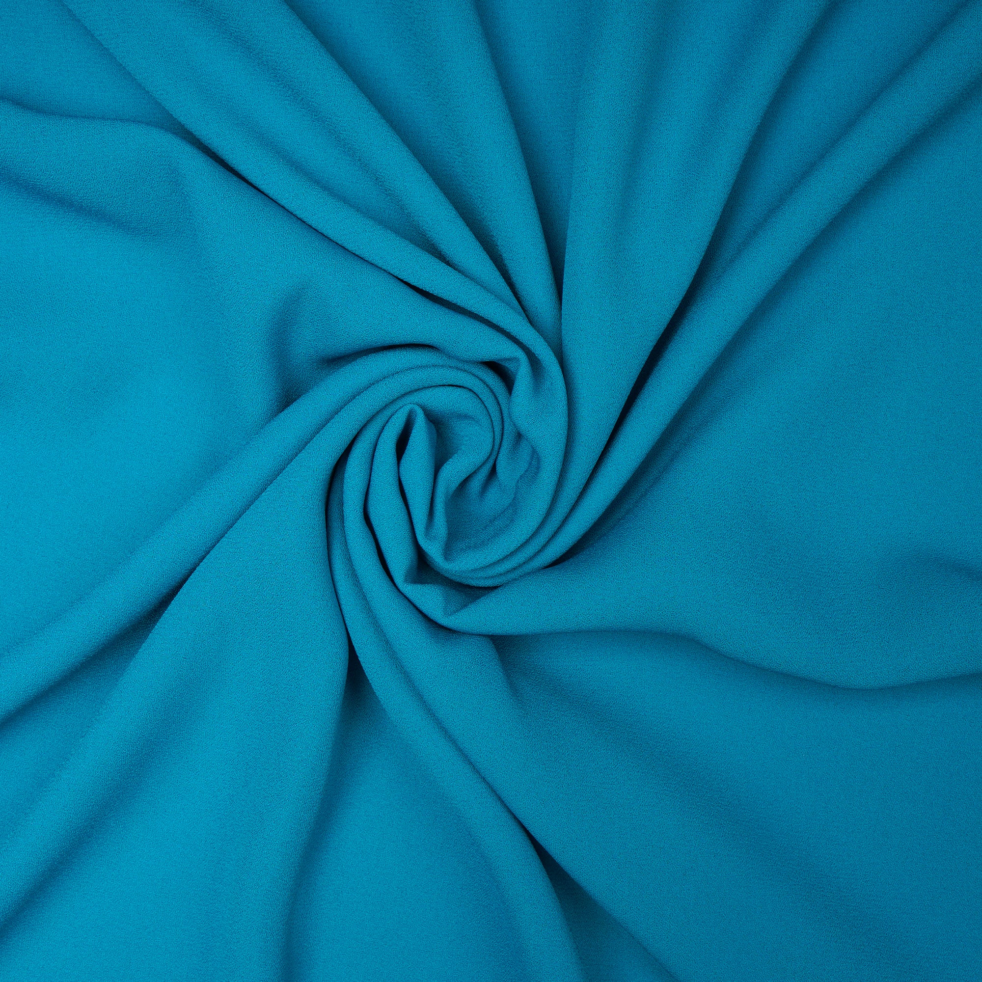 Algiers Blue Solid Dyed Imported Royal Georgette Fabric (60" Width)