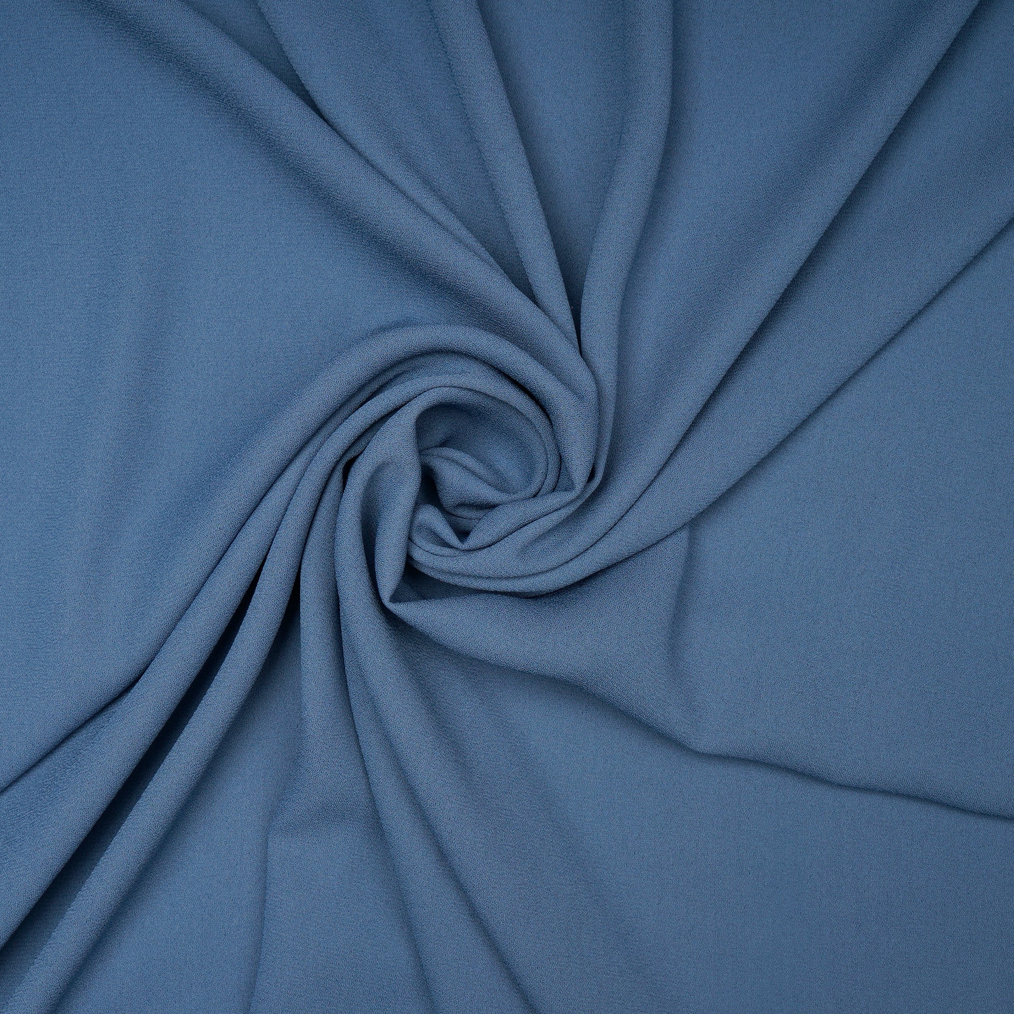 Copen Blue Solid Dyed Imported Royal Georgette Fabric (60" Width)