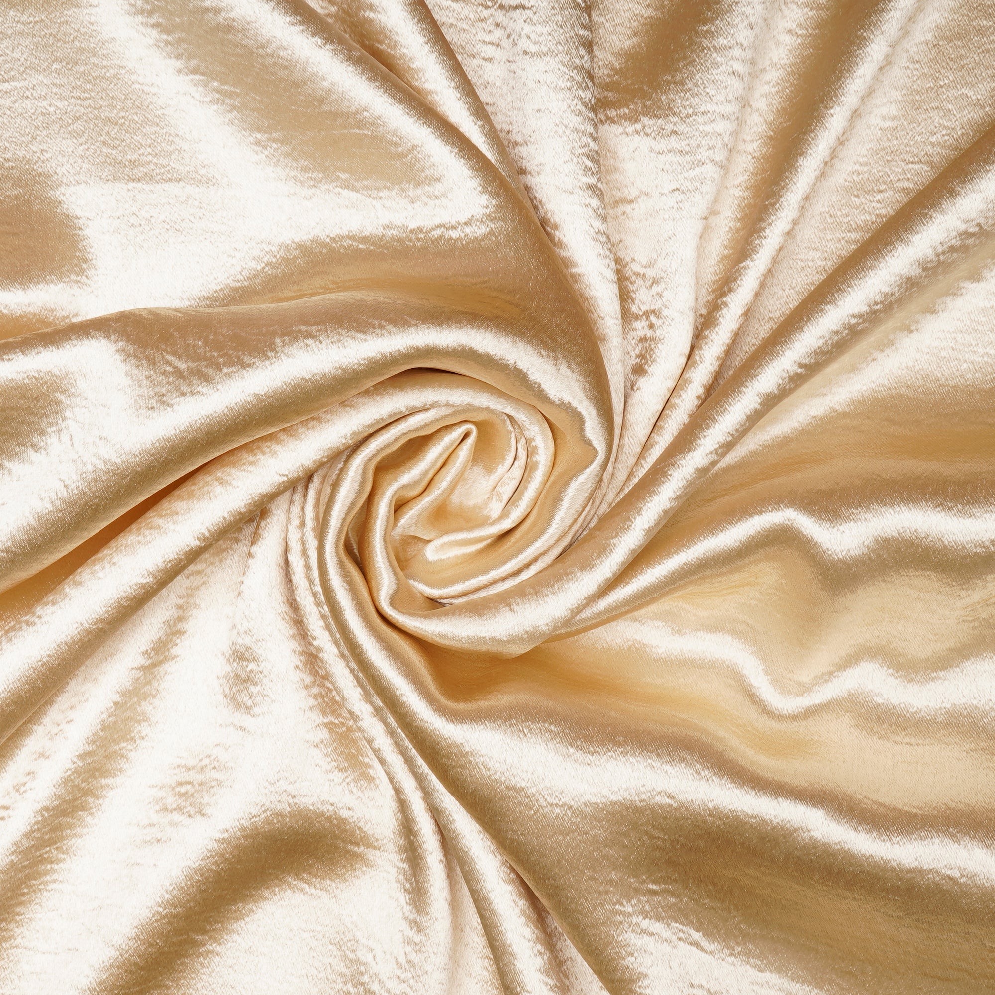 Alabaster Gleam Solid Dyed Imported Lido Satin Fabric (60" Width)