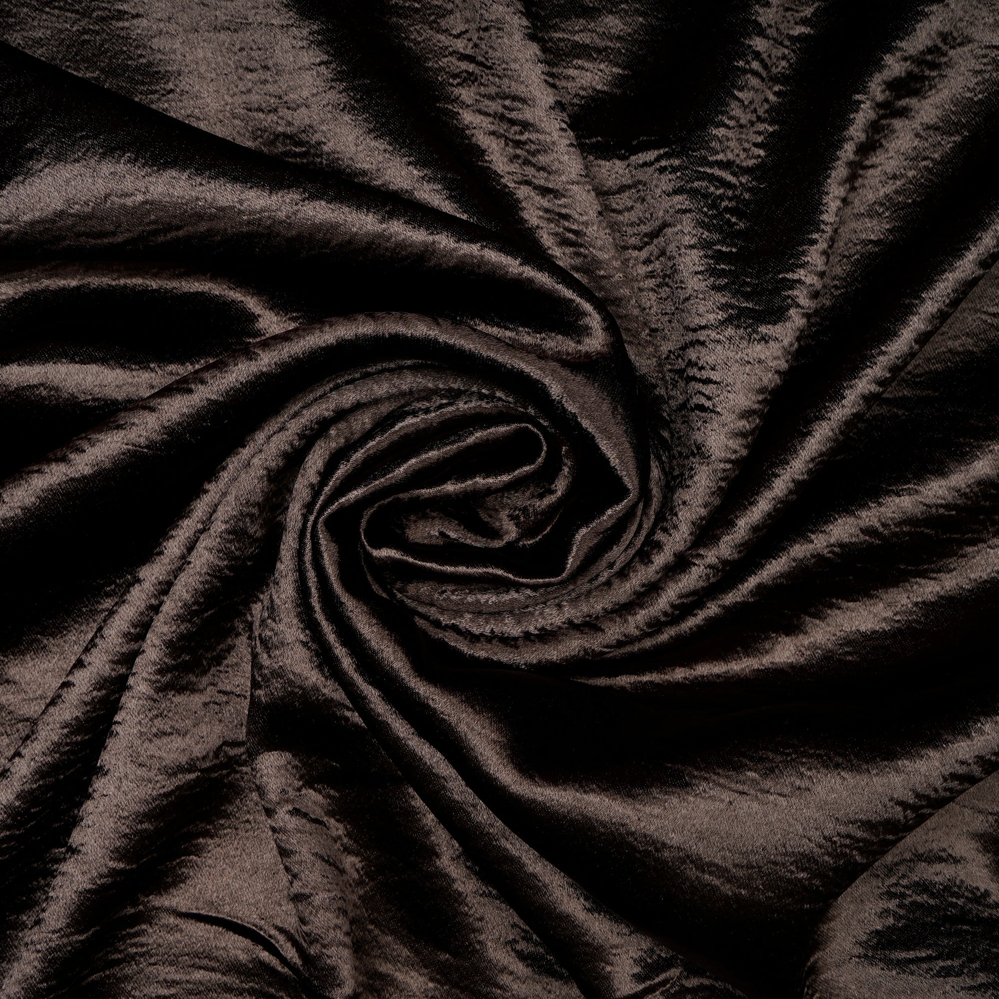 Dark Chocolate Solid Dyed Imported Lido Satin Fabric (60" Width)