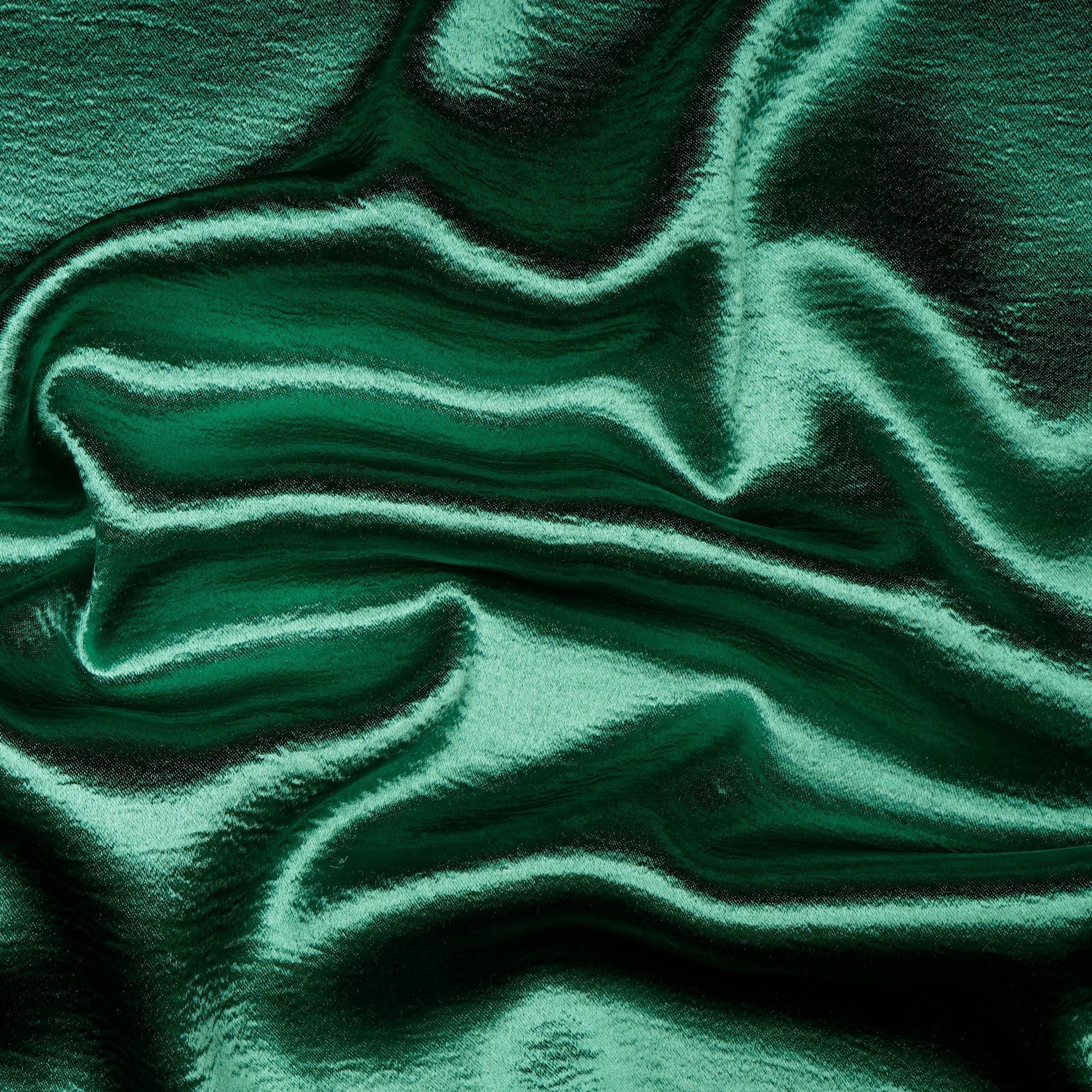 Green Solid Dyed Imported Lido Satin Fabric (60" Width)