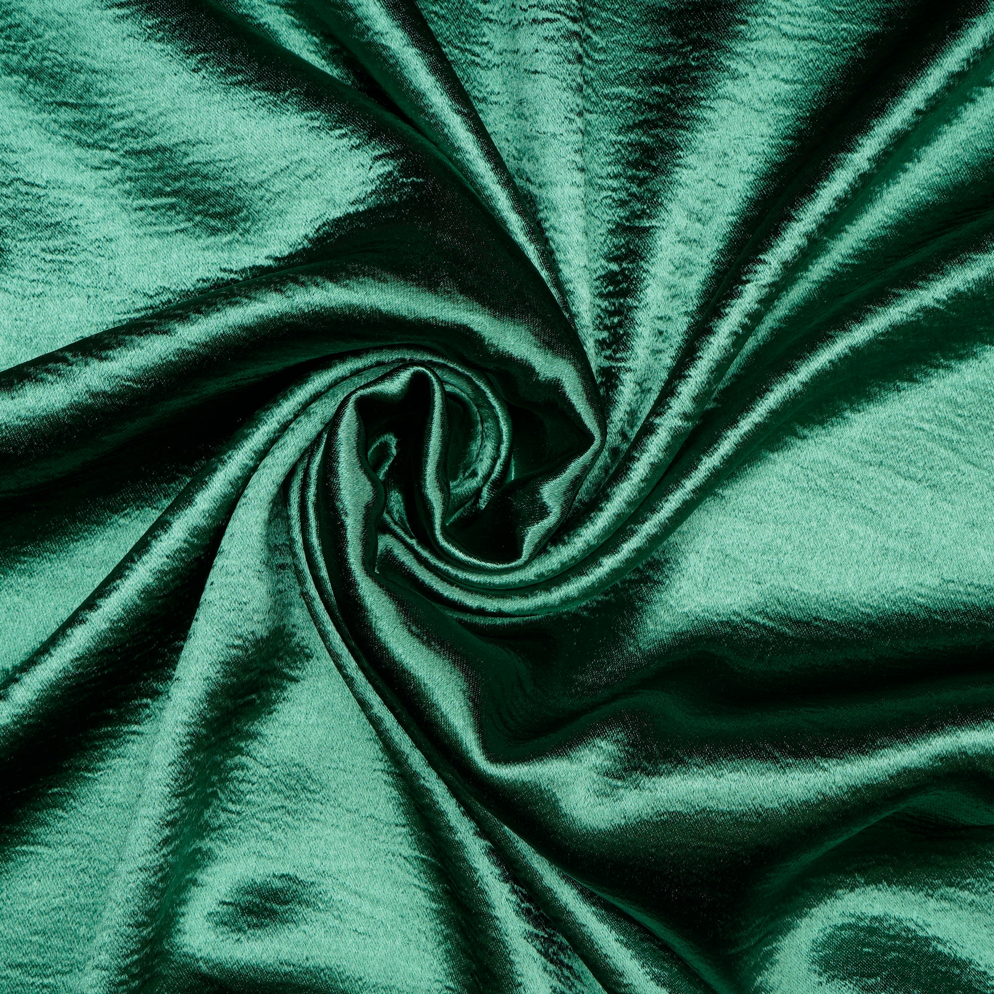 Green Solid Dyed Imported Lido Satin Fabric (60" Width)