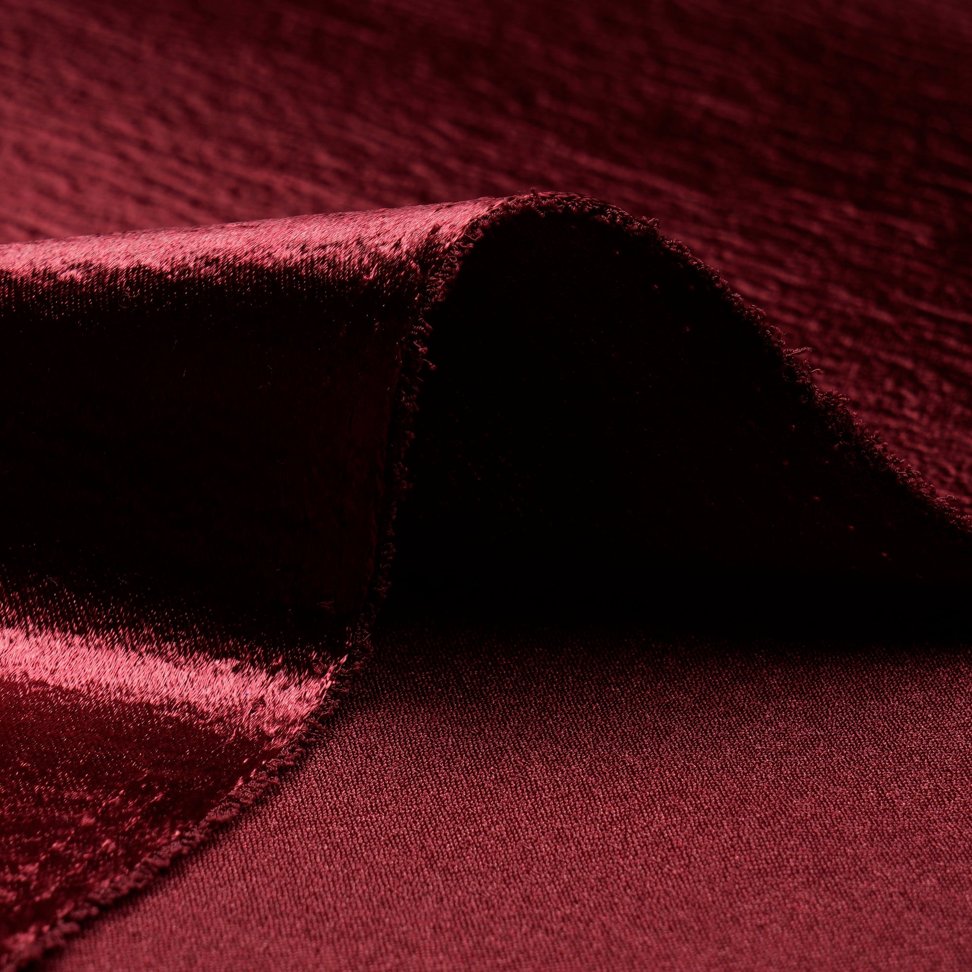 Maroon Solid Dyed Imported Lido Satin Fabric (60" Width)