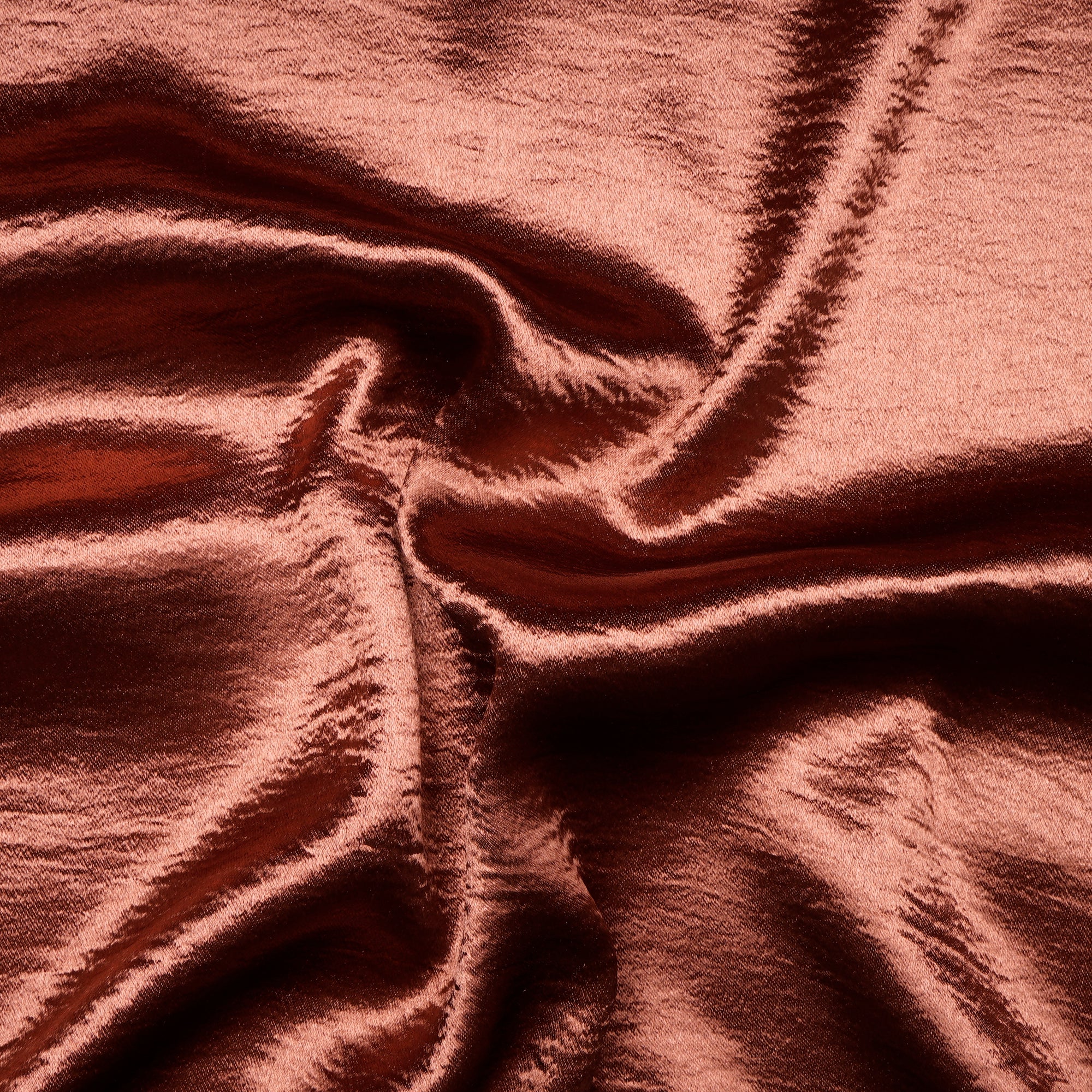 Redwood Burl Solid Dyed Imported Lido Satin Fabric (60" Width)