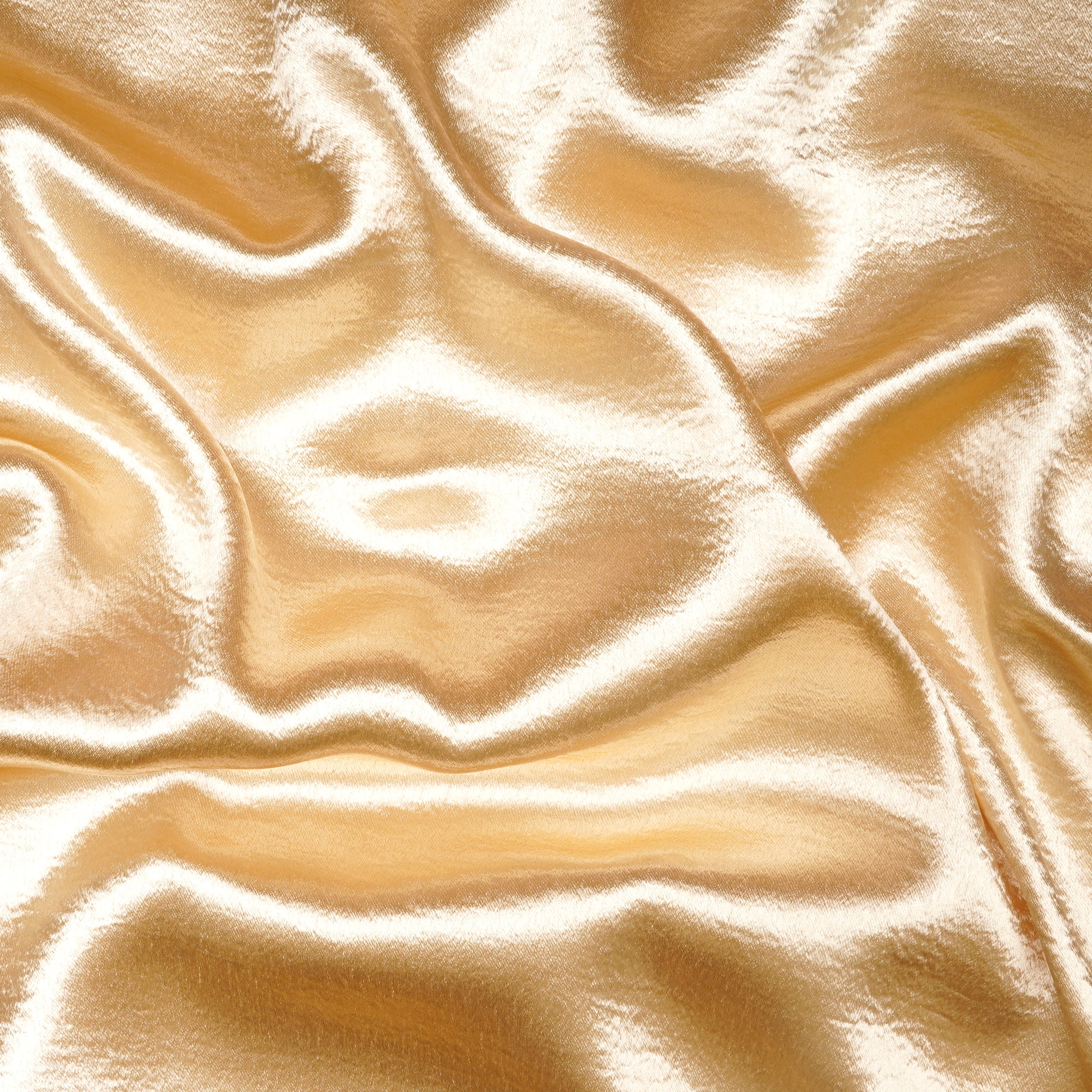 Cream Solid Dyed Imported Lido Satin Fabric (60" Width)
