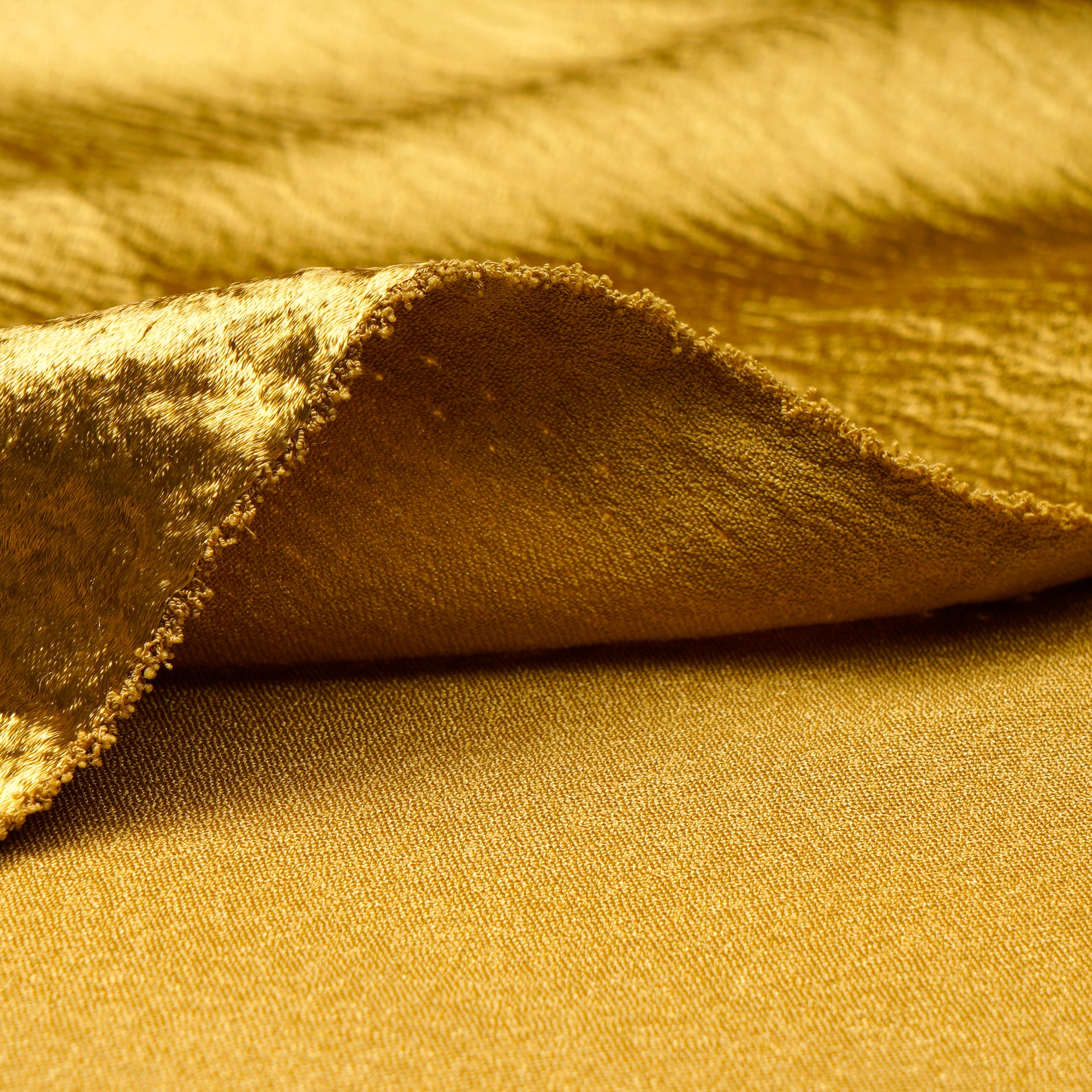 Gold Solid Dyed Imported Lido Satin Fabric (60" Width)