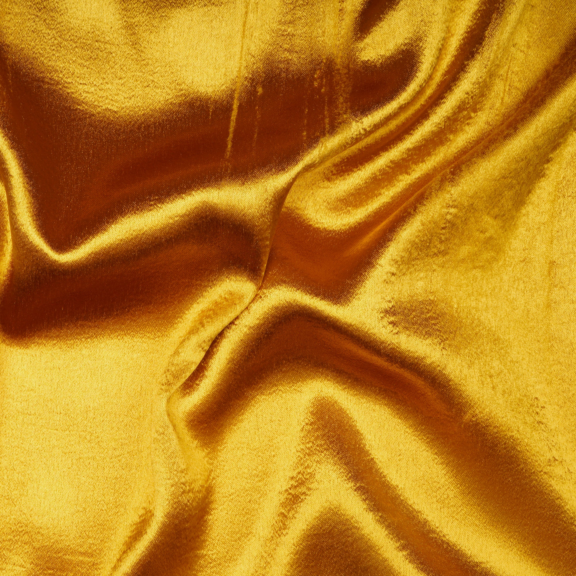 Mustard Solid Dyed Imported Lido Satin Fabric (60" Width)
